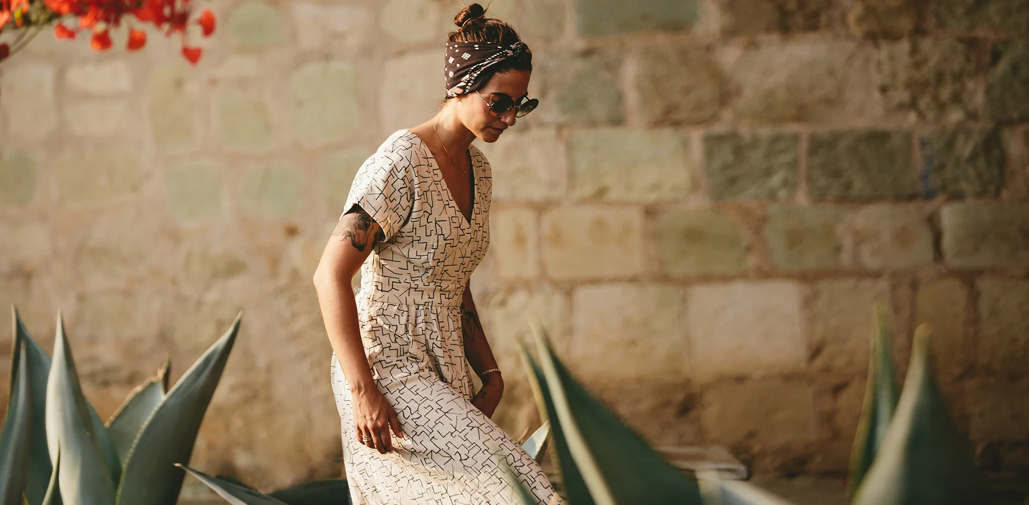 The Emma Dress in Maze Print - Image 8