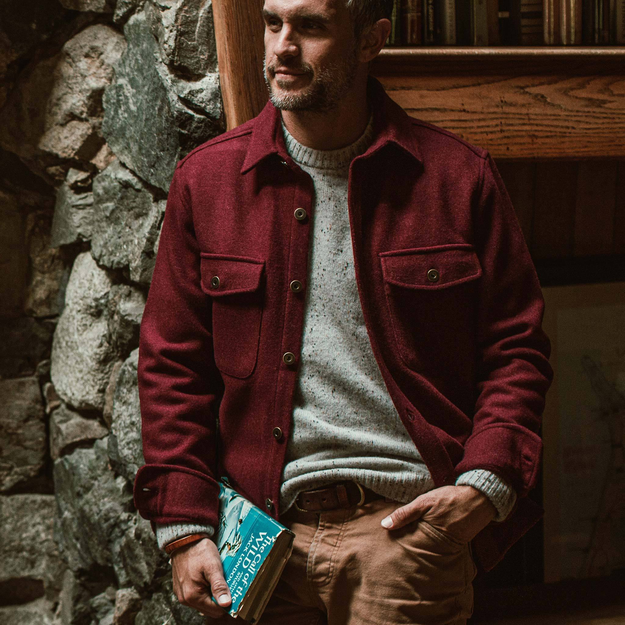 The Explorer Shirt in Burgundy - Image 2