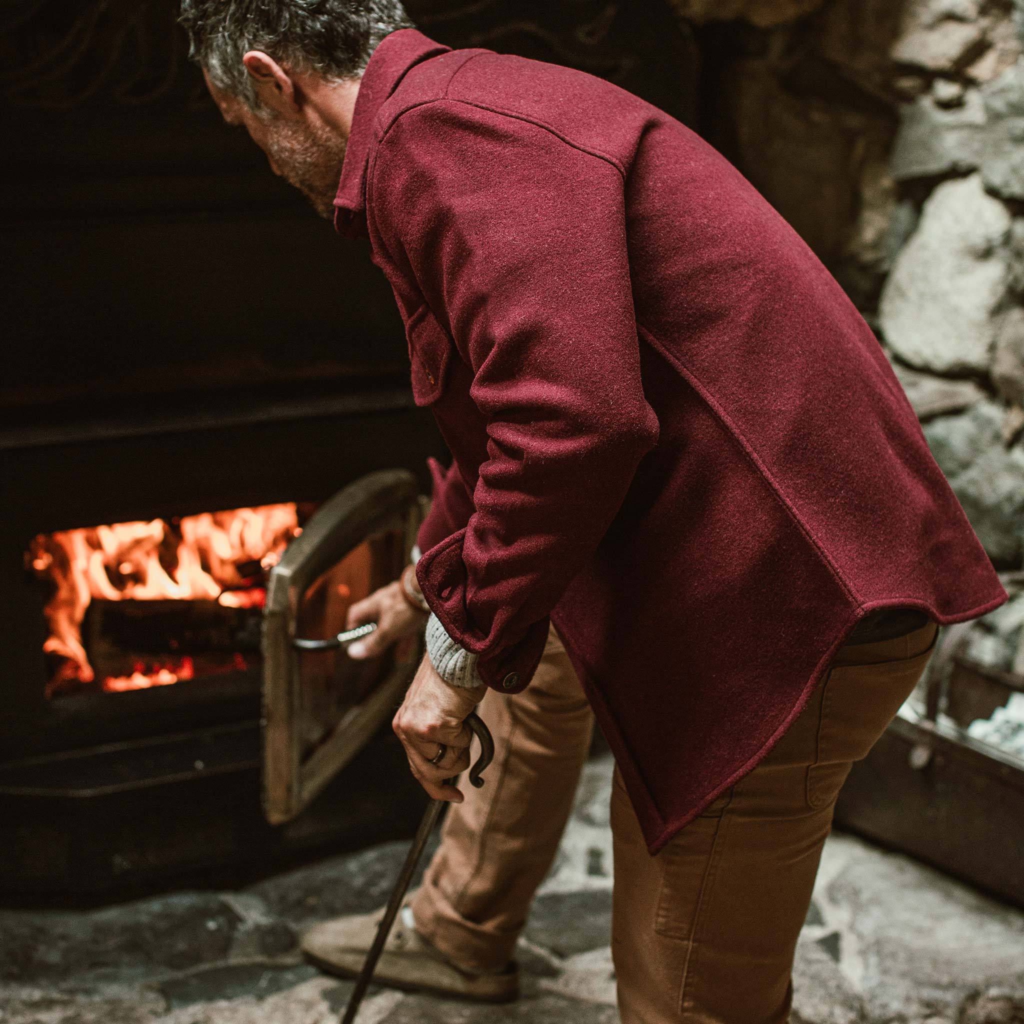 The Explorer Shirt in Burgundy - Image 3