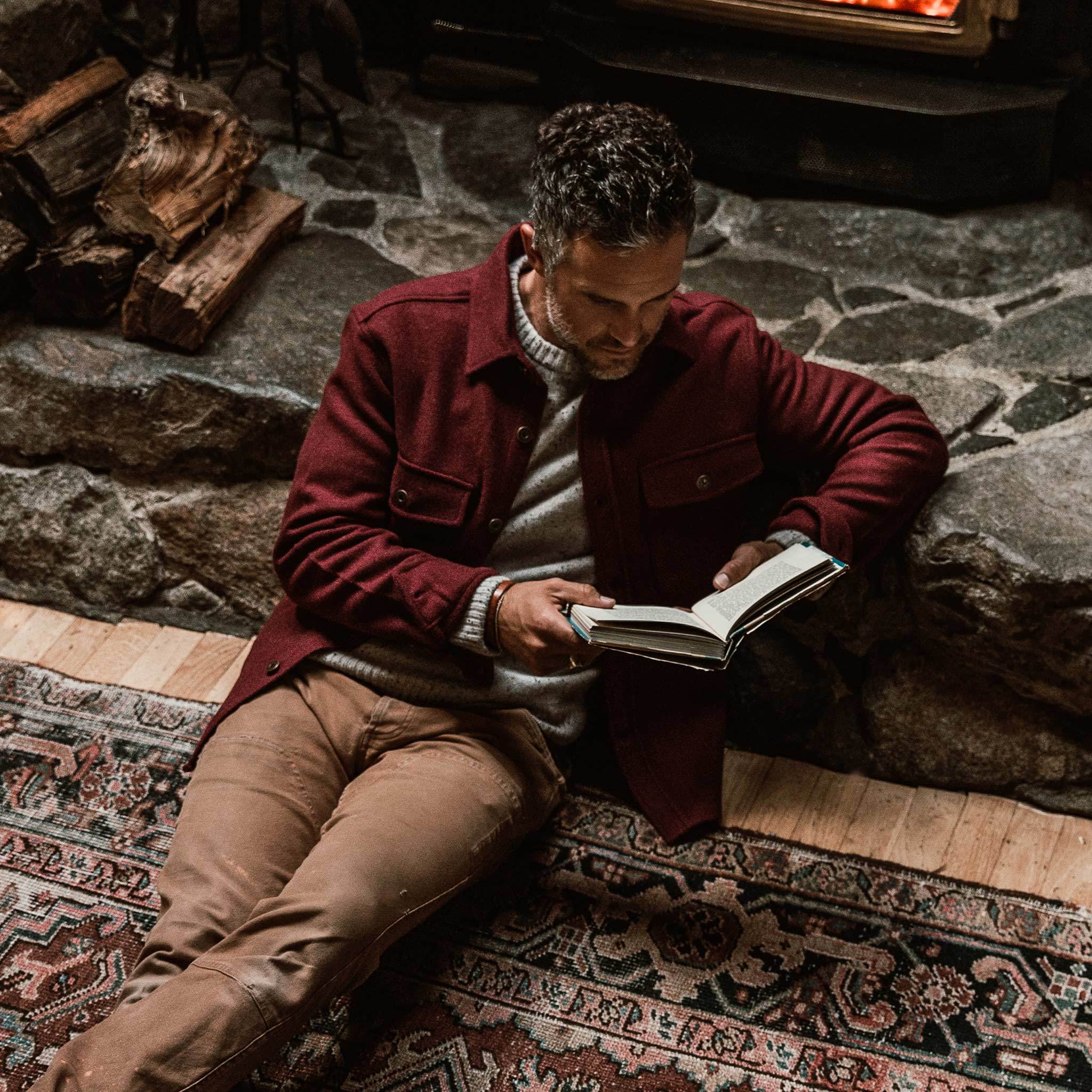 The Explorer Shirt in Burgundy - Image 4