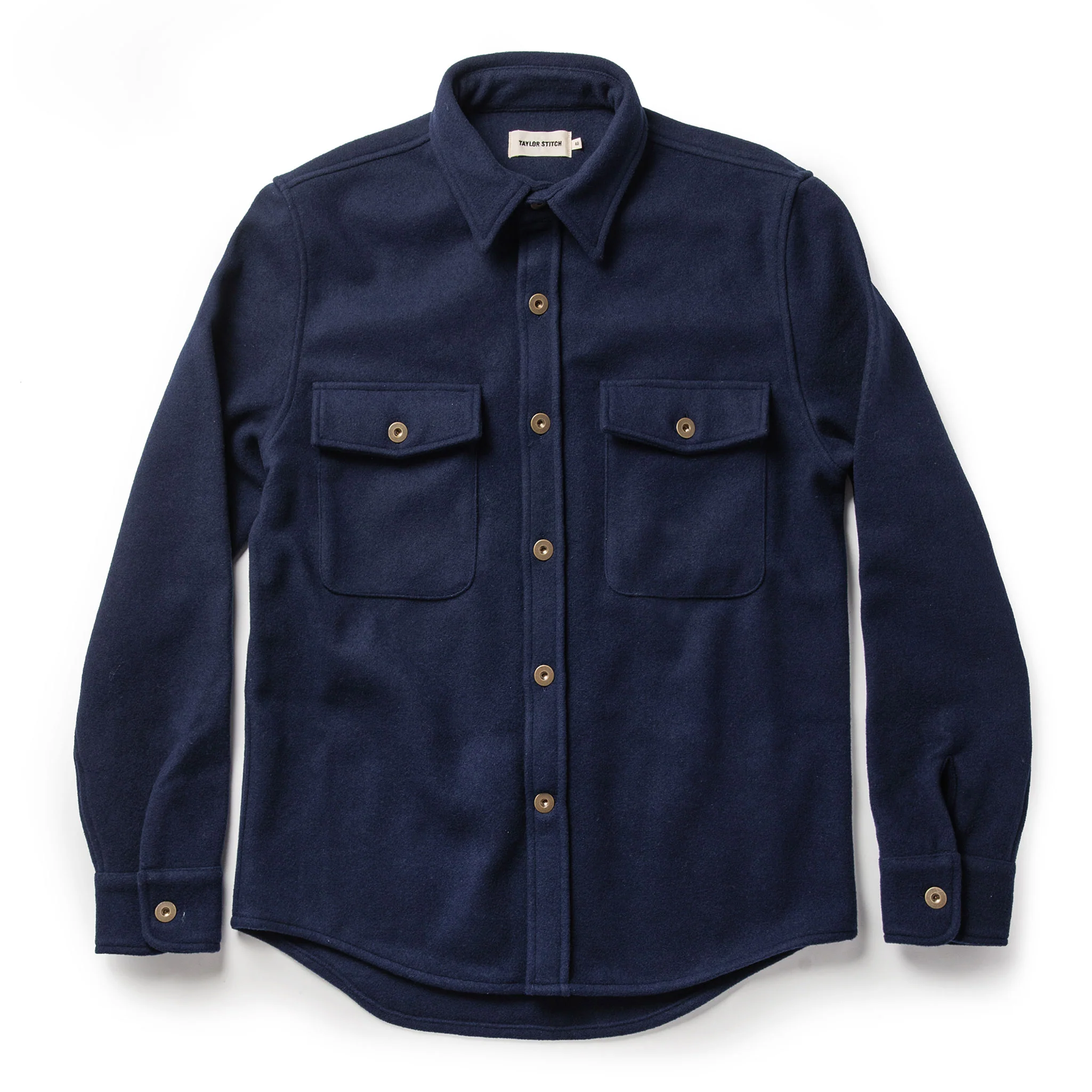 The Explorer Shirt in Navy Boiled Wool - Image 10