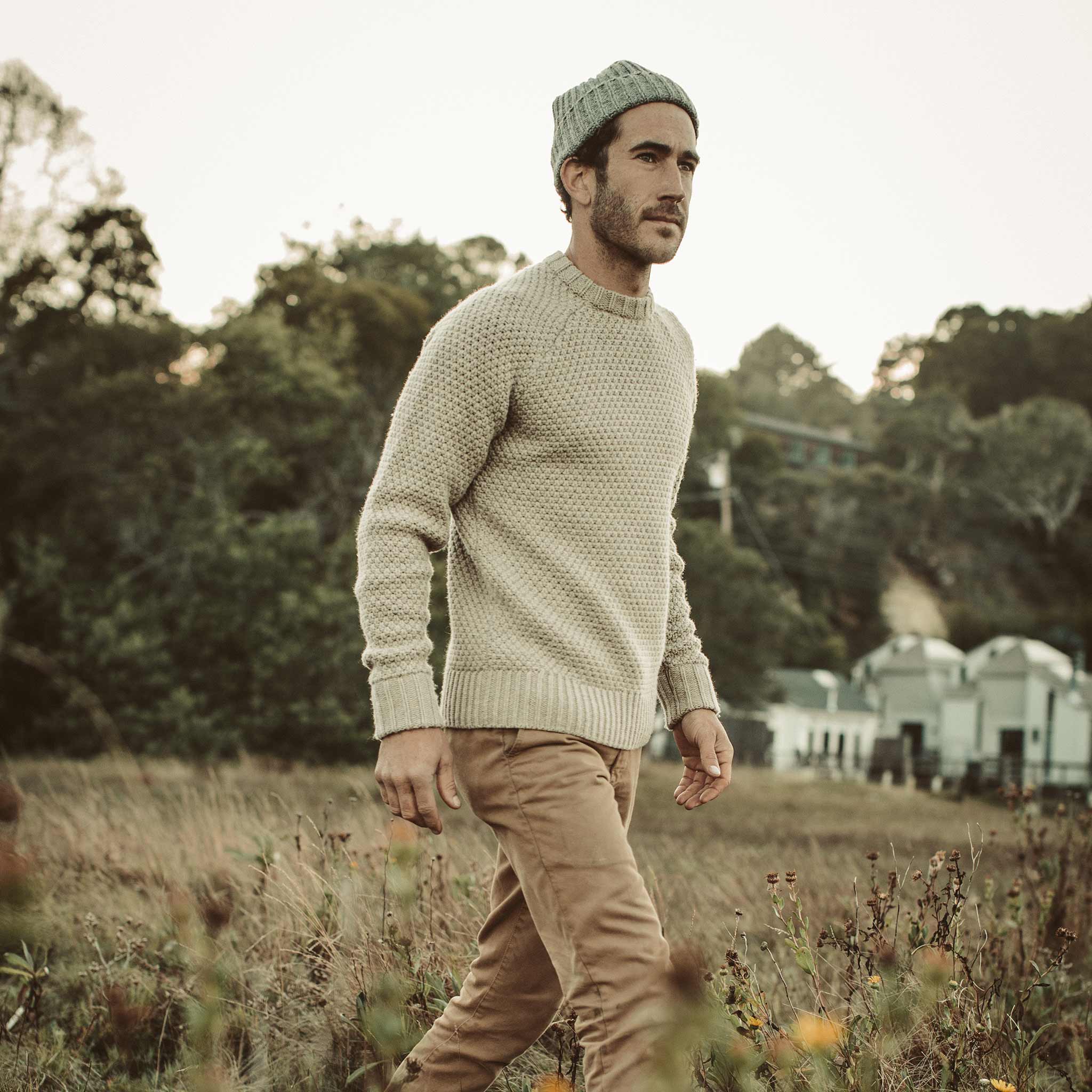 The Fisherman Sweater in Natural Melange - Image 2