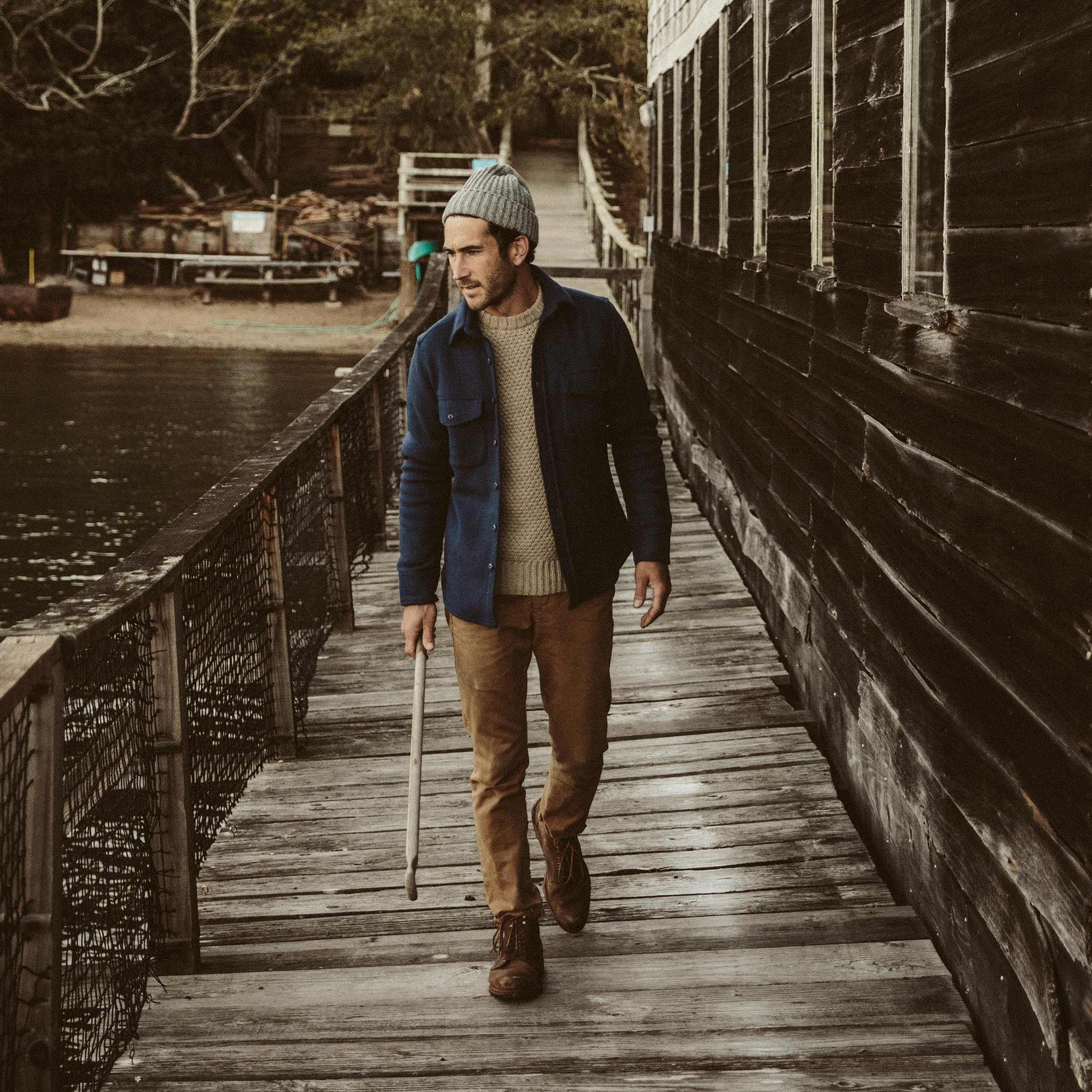 The Fisherman Sweater in Natural Melange - Image 6