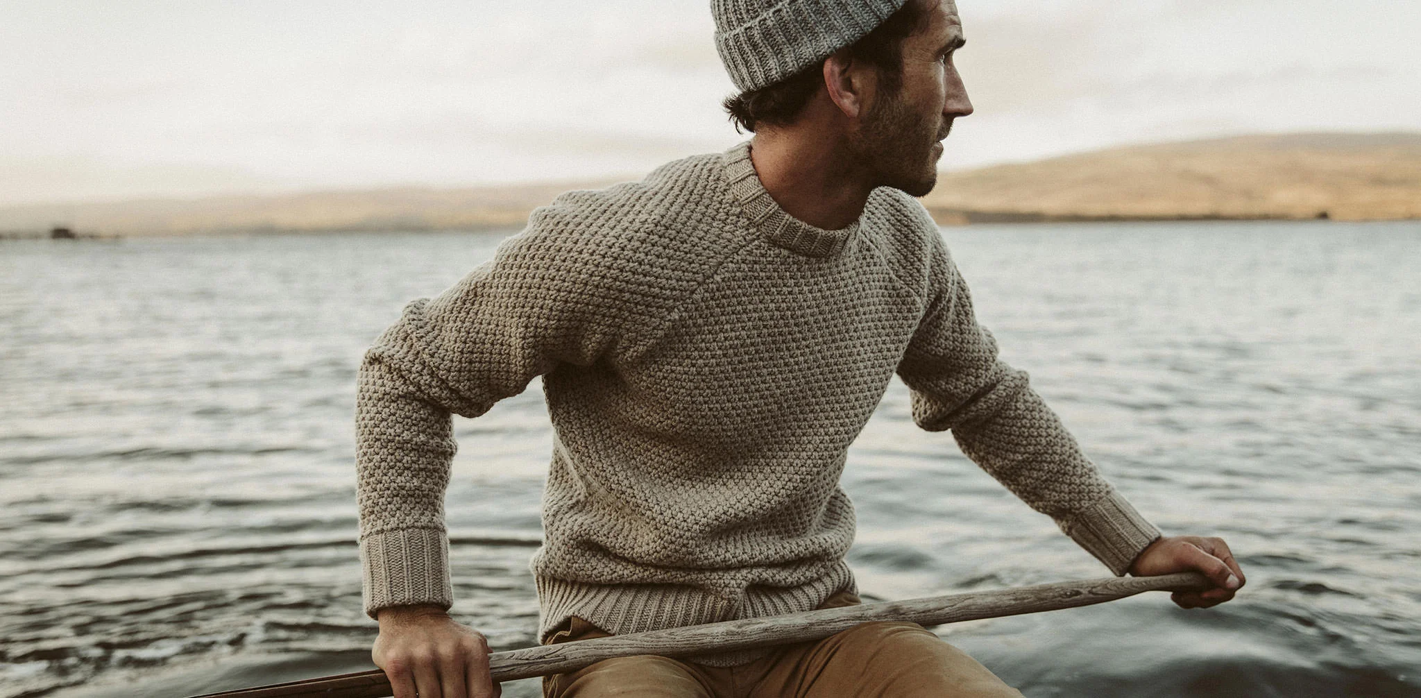 The Fisherman Sweater in Natural Melange - Image 9