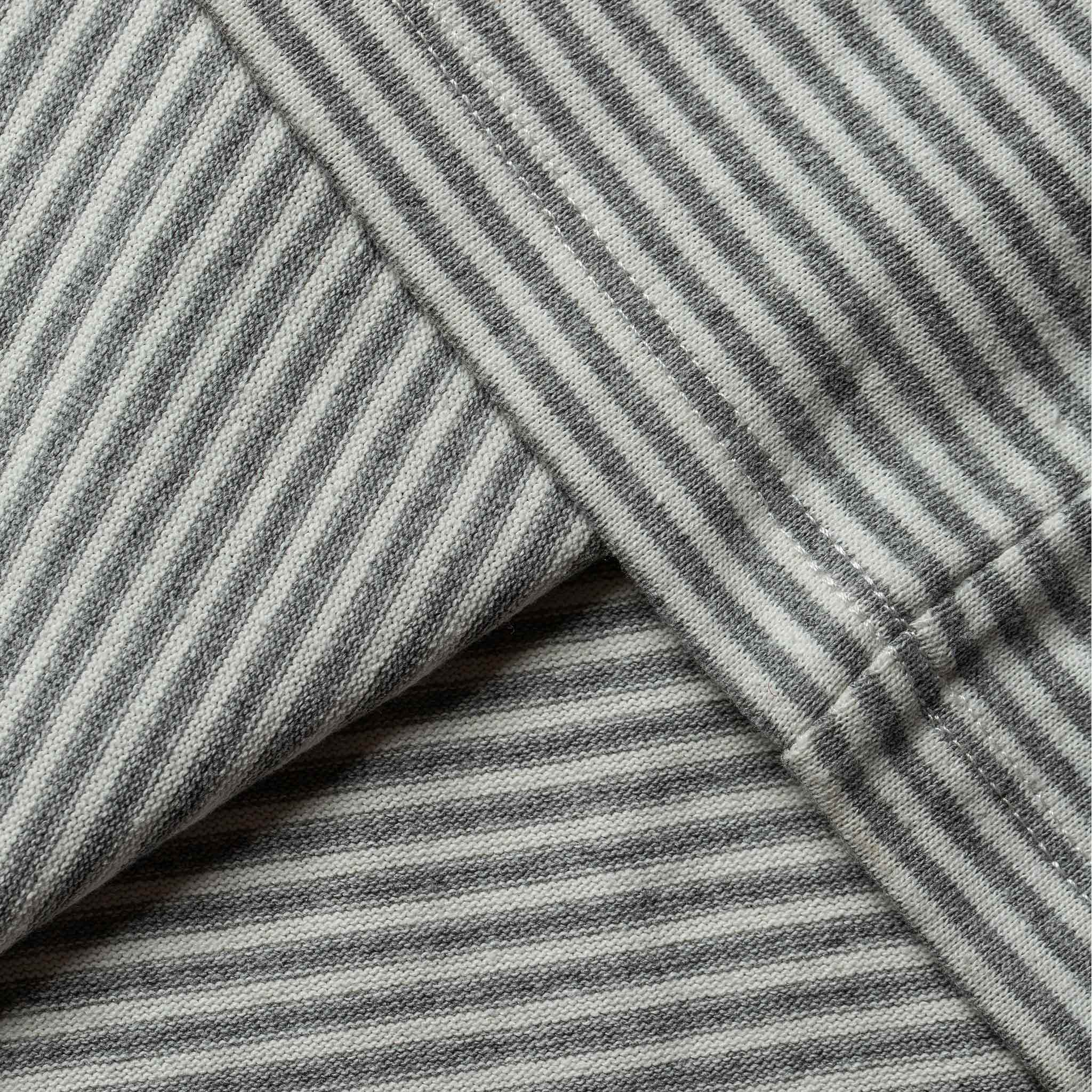 The Fourtillfour Heavy Bag Tee in Ash Stripe - Image 7