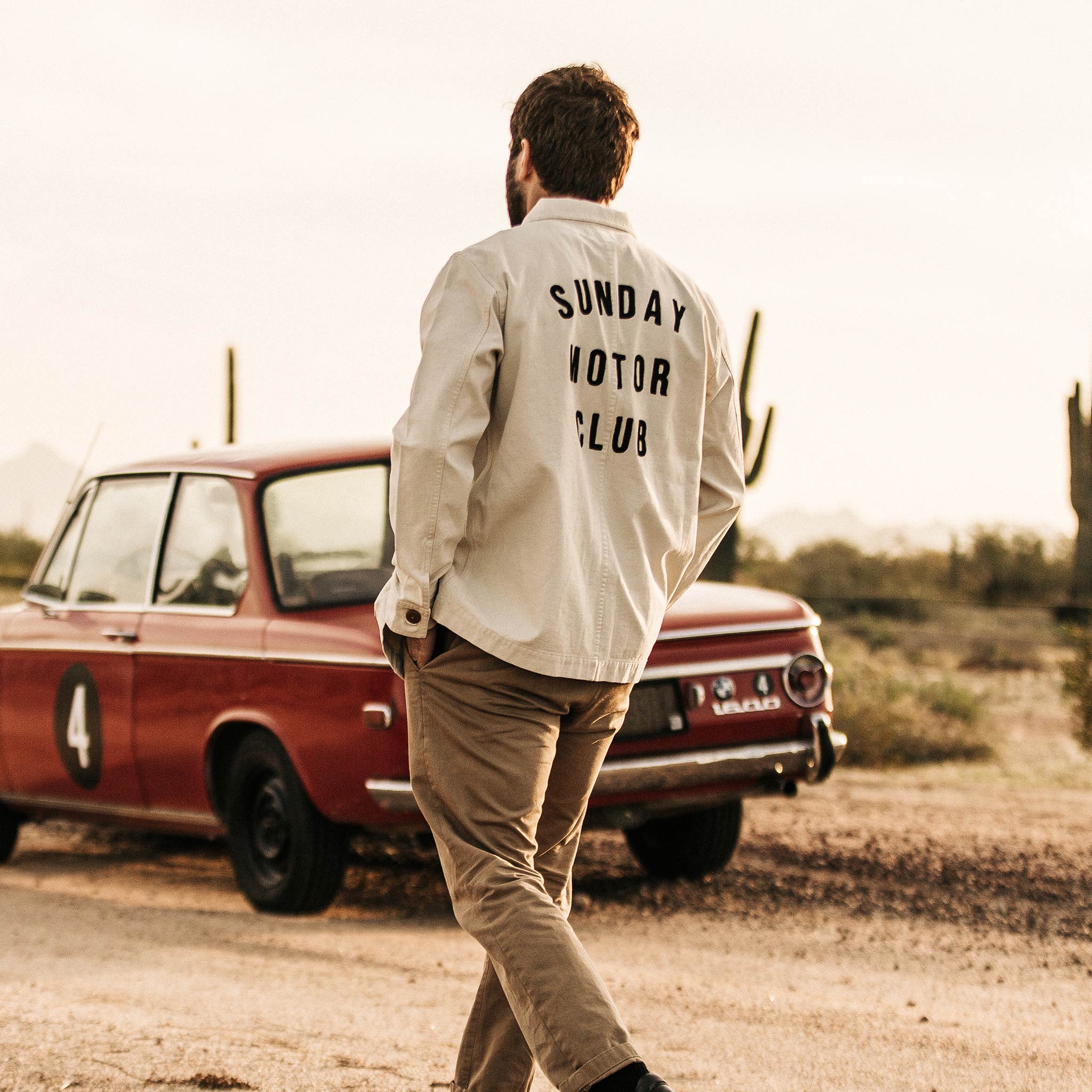 The Fourtillfour Ojai Jacket in Natural Reverse Sateen - Image 4
