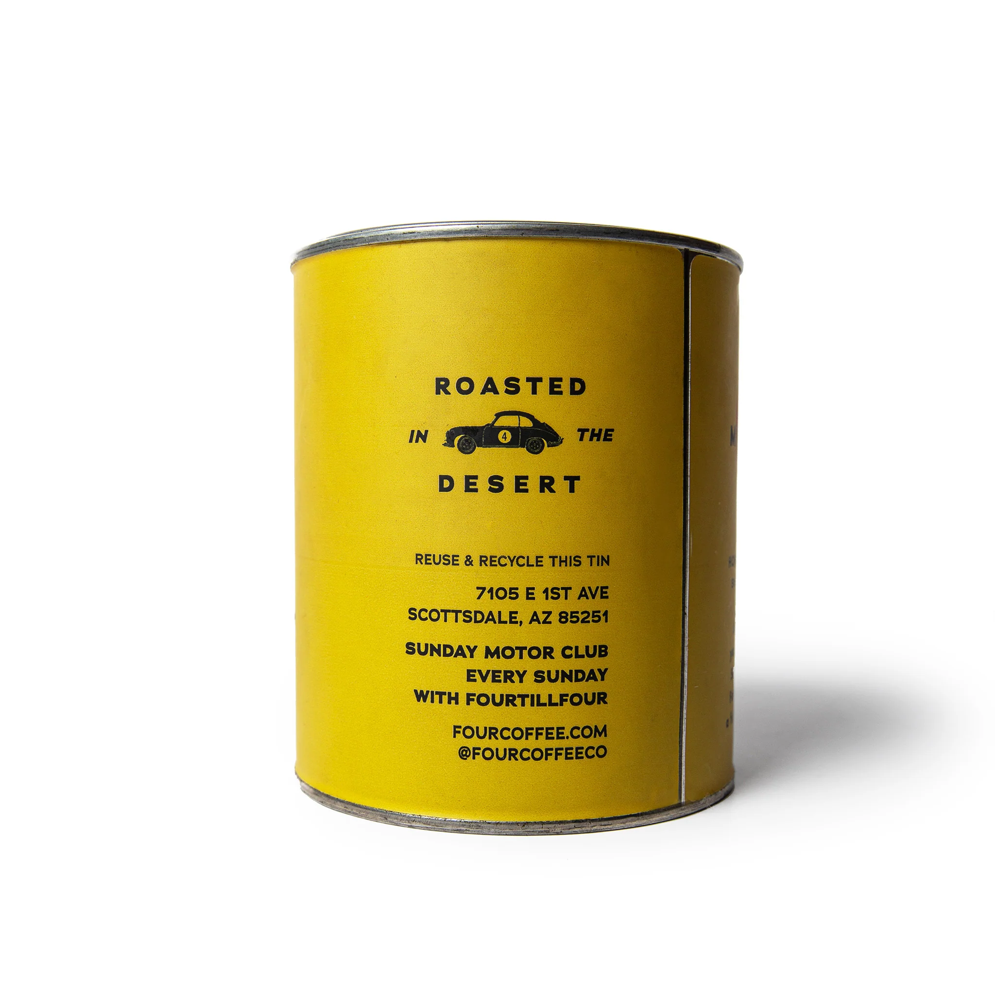 Four Coffee Tin in Sunday Motor Club Blend - Image 3