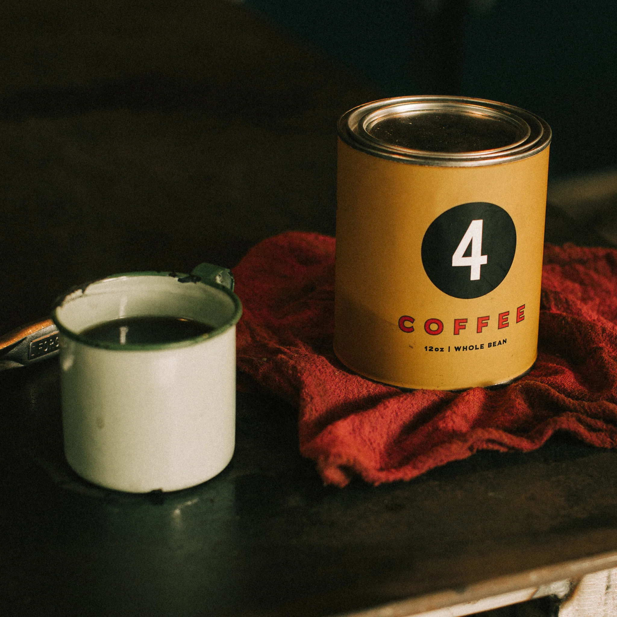 Four Coffee Tin in Sunday Motor Club Blend - Image 6