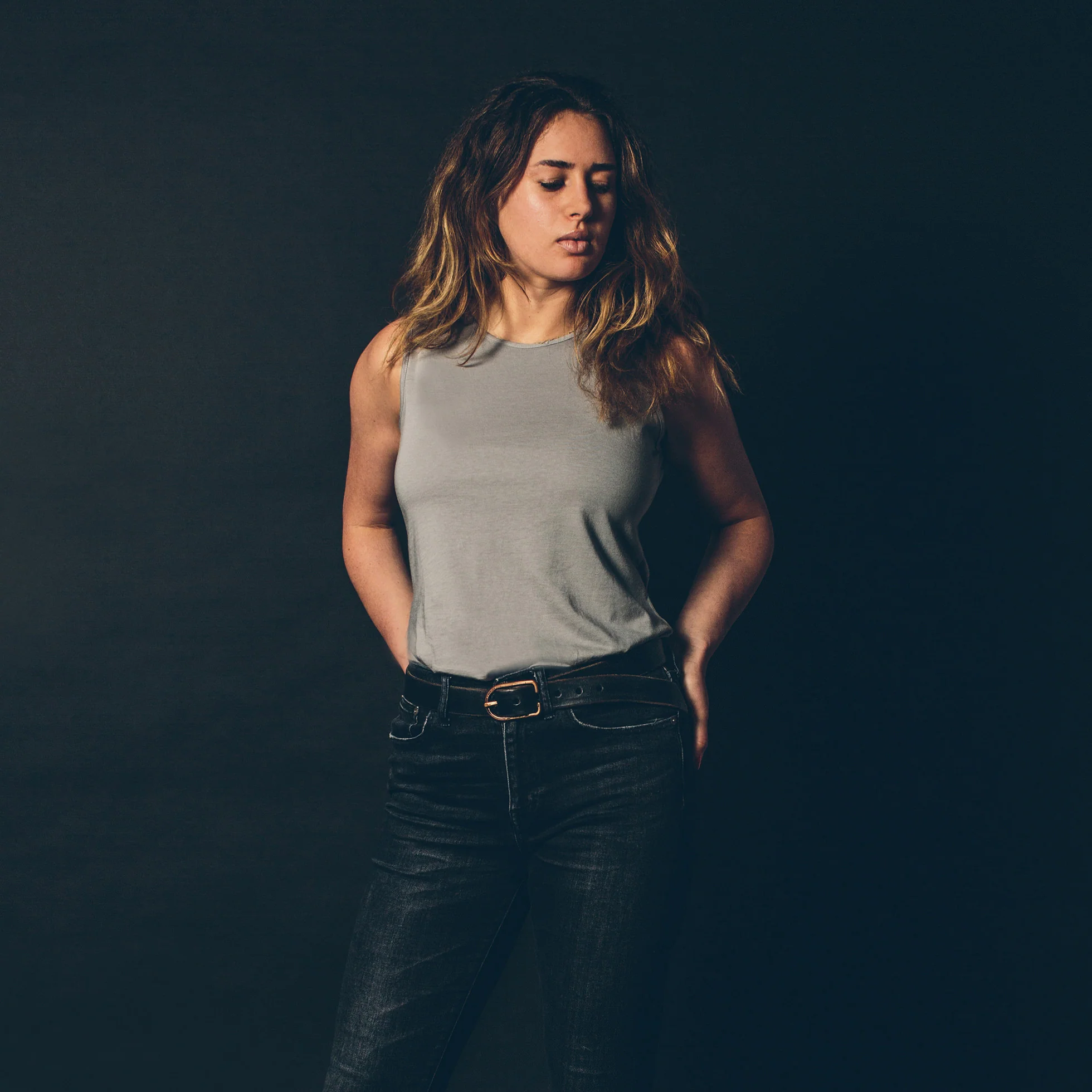 The Elle Tank in Heather Grey - Image 3
