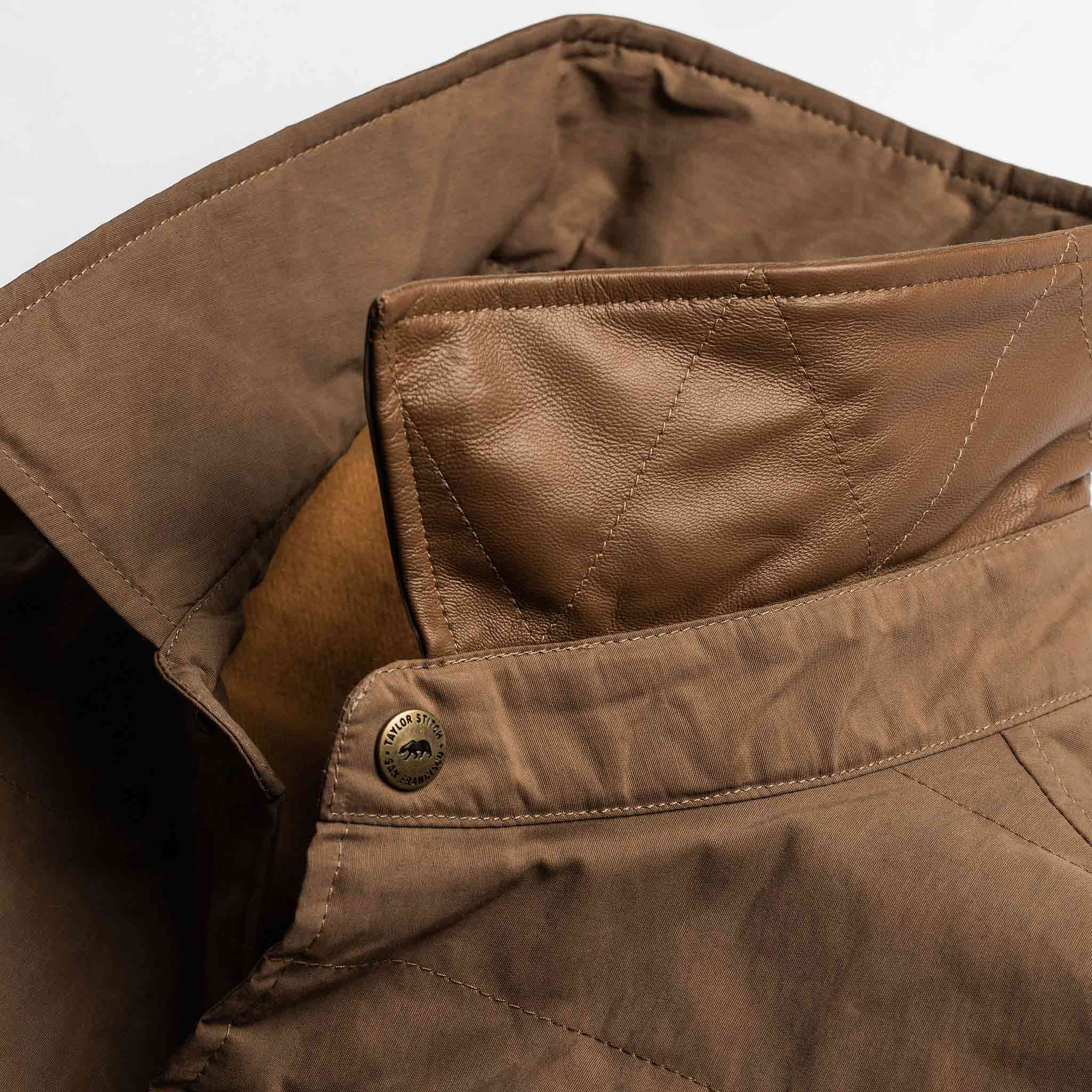 The Garrison Shirt Jacket in British Khaki Dry Wax - Image 10