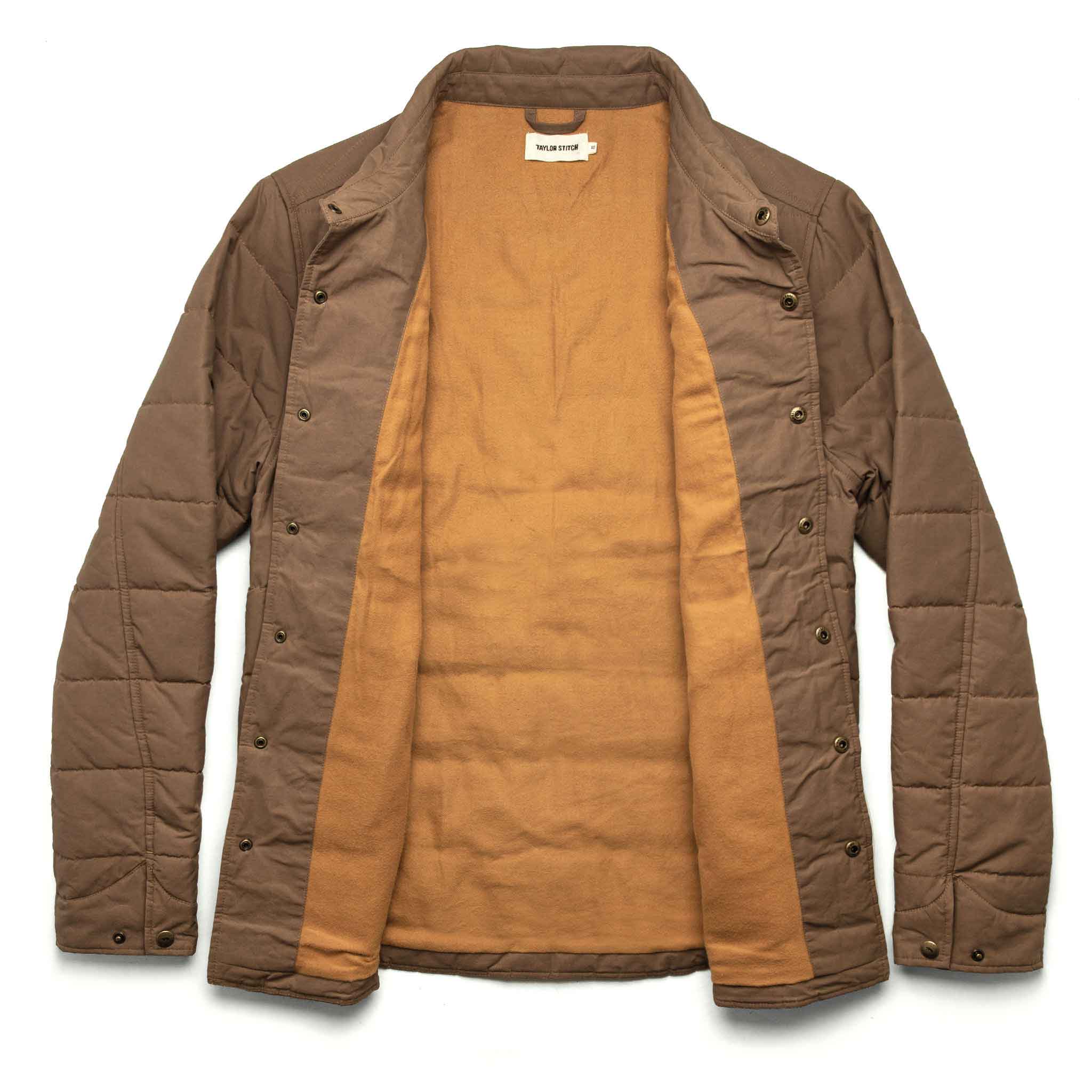 The Garrison Shirt Jacket in British Khaki Dry Wax - Image 11