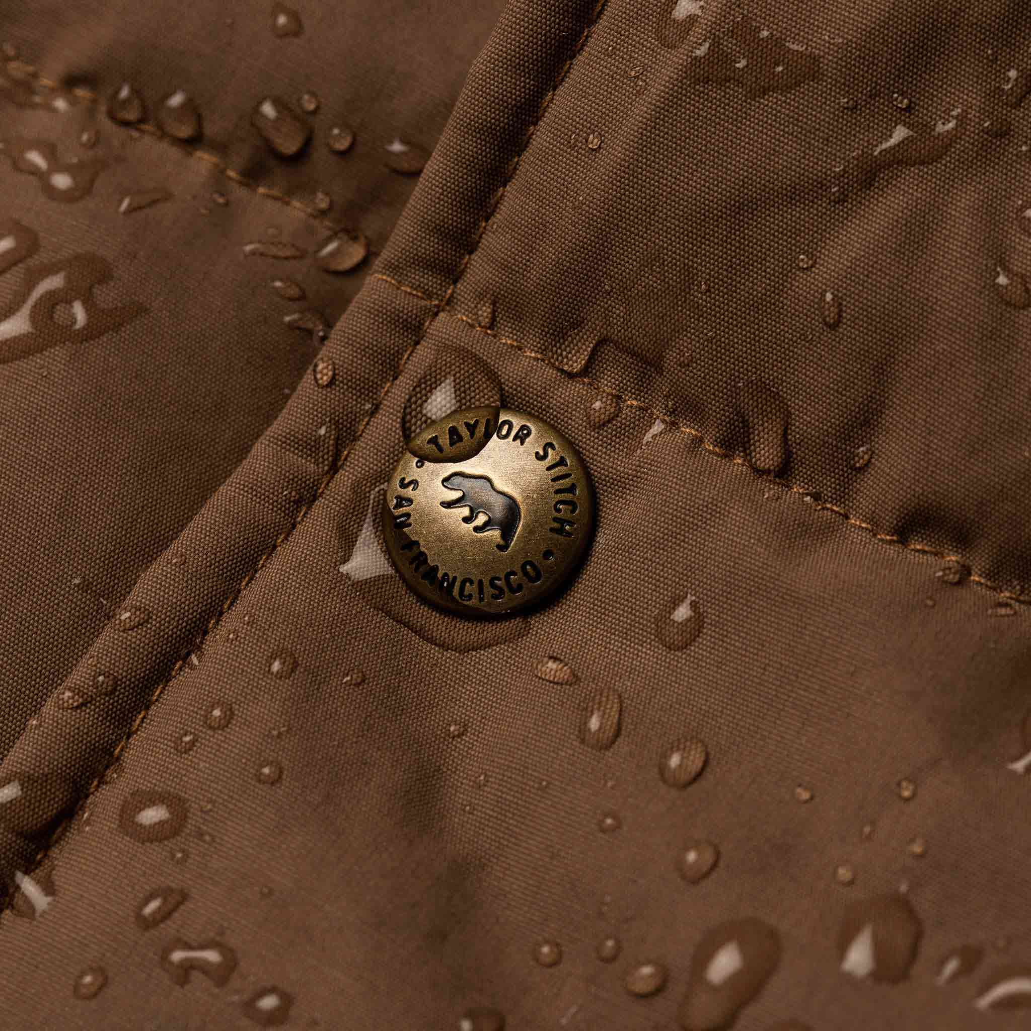 The Garrison Shirt Jacket in British Khaki Dry Wax - Image 8