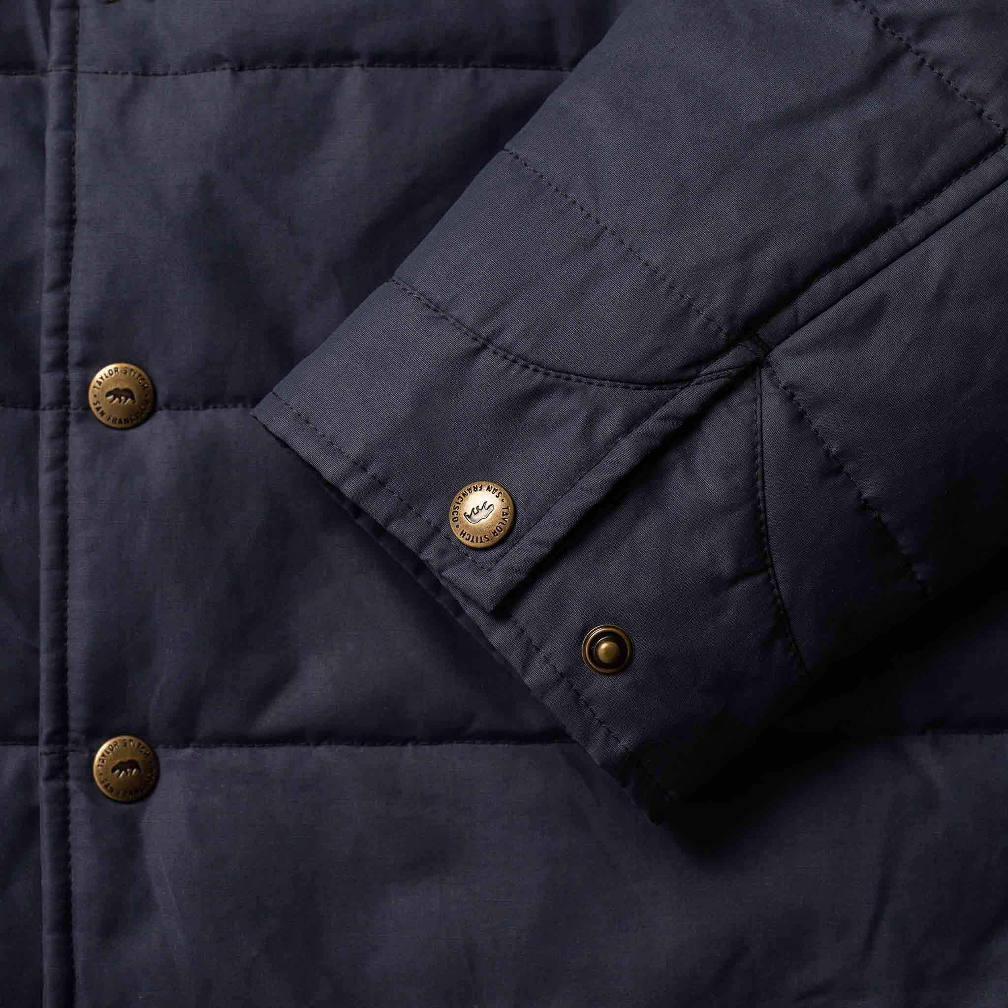 The Garrison Shirt Jacket in Navy Dry Wax - Image 10