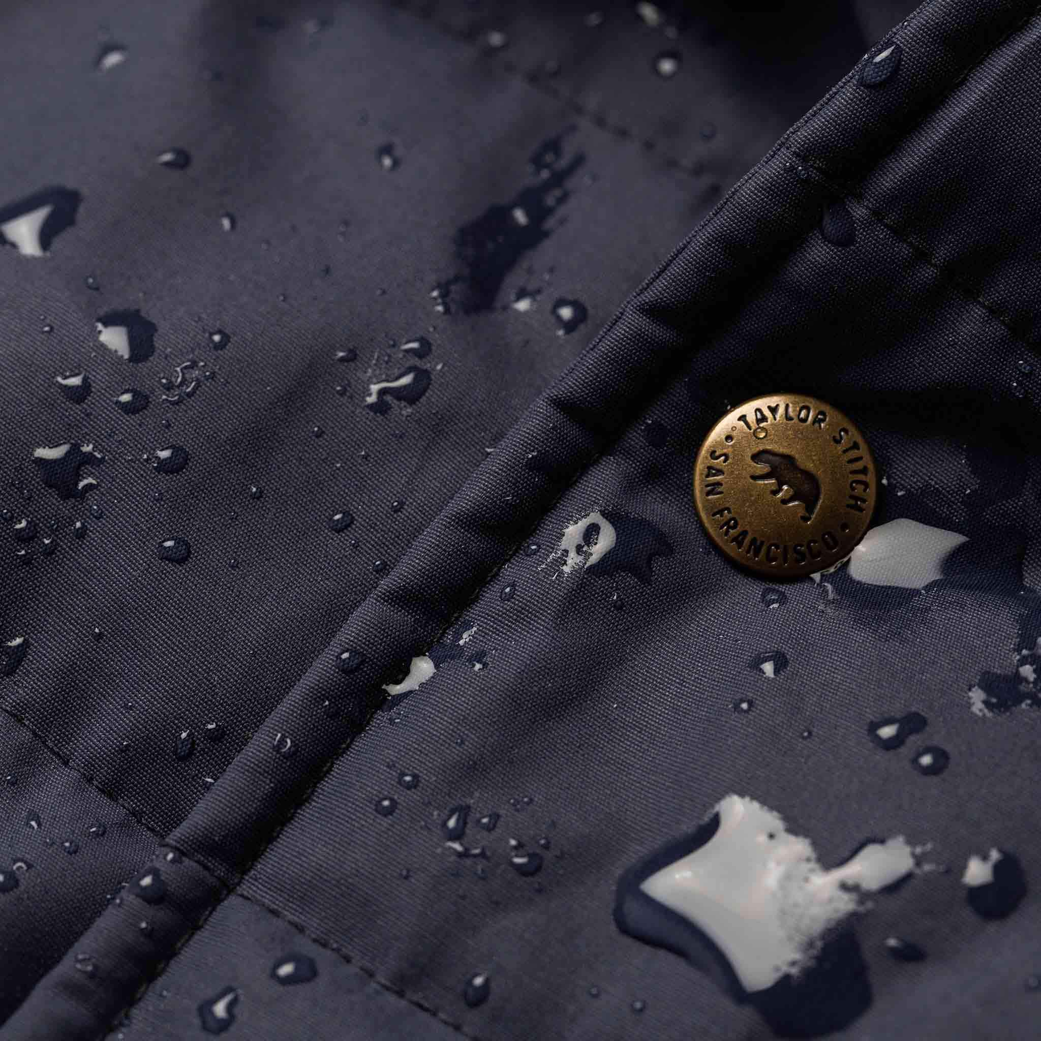 The Garrison Shirt Jacket in Navy Dry Wax - Image 9