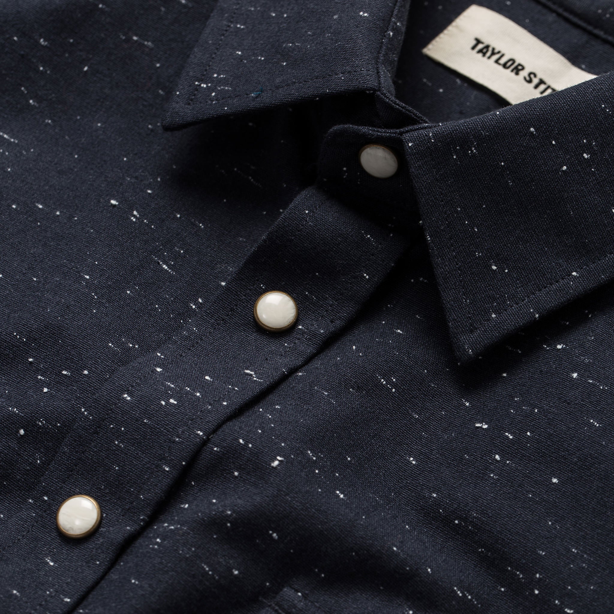 The Glacier Shirt in Navy Nep Twill - Image 6