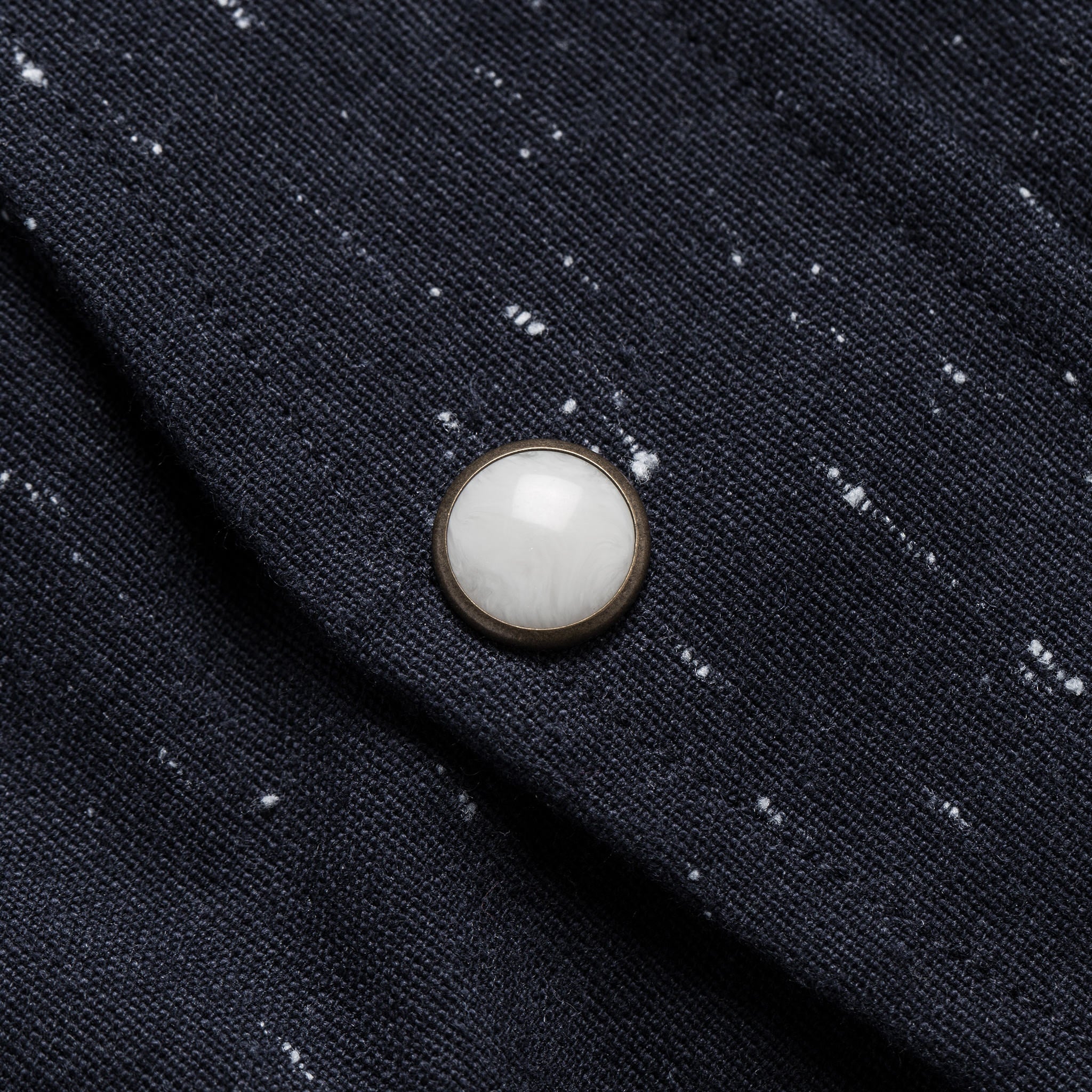 The Glacier Shirt in Navy Nep Twill - Image 7