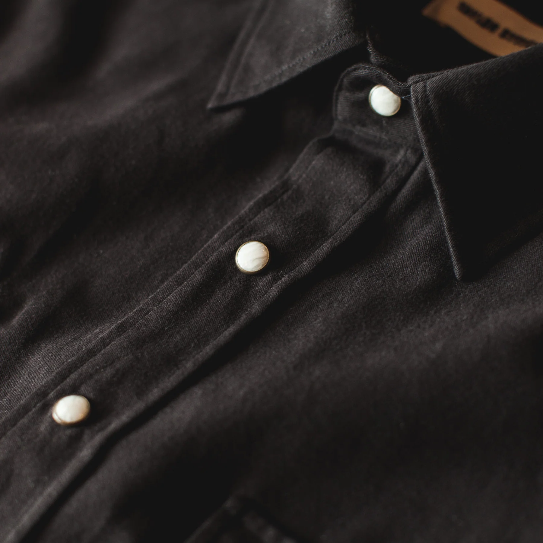 The Glacier Shirt in Sea Washed Black Twill - Image 6