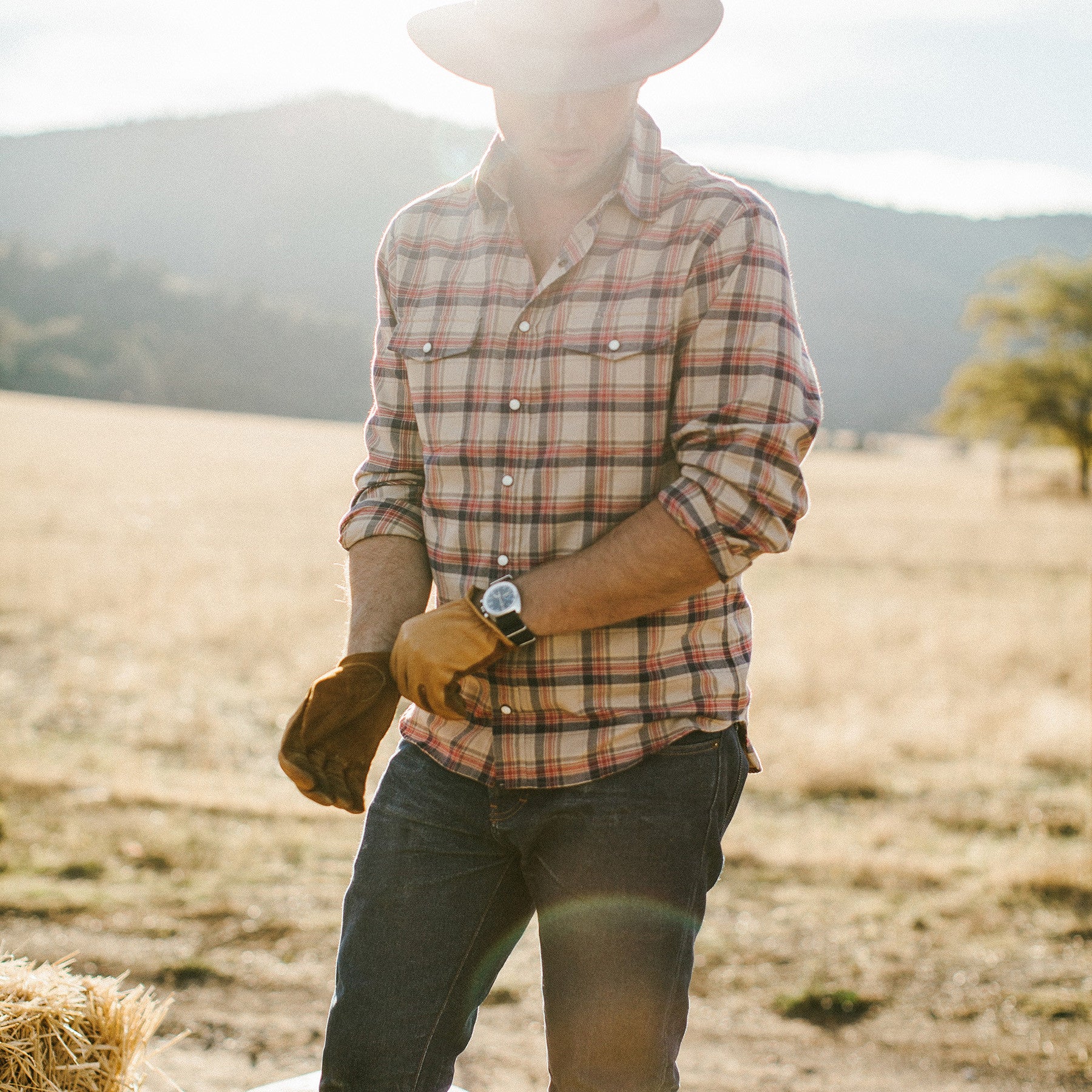 The Glacier Shirt in Tan Plaid - Image 2