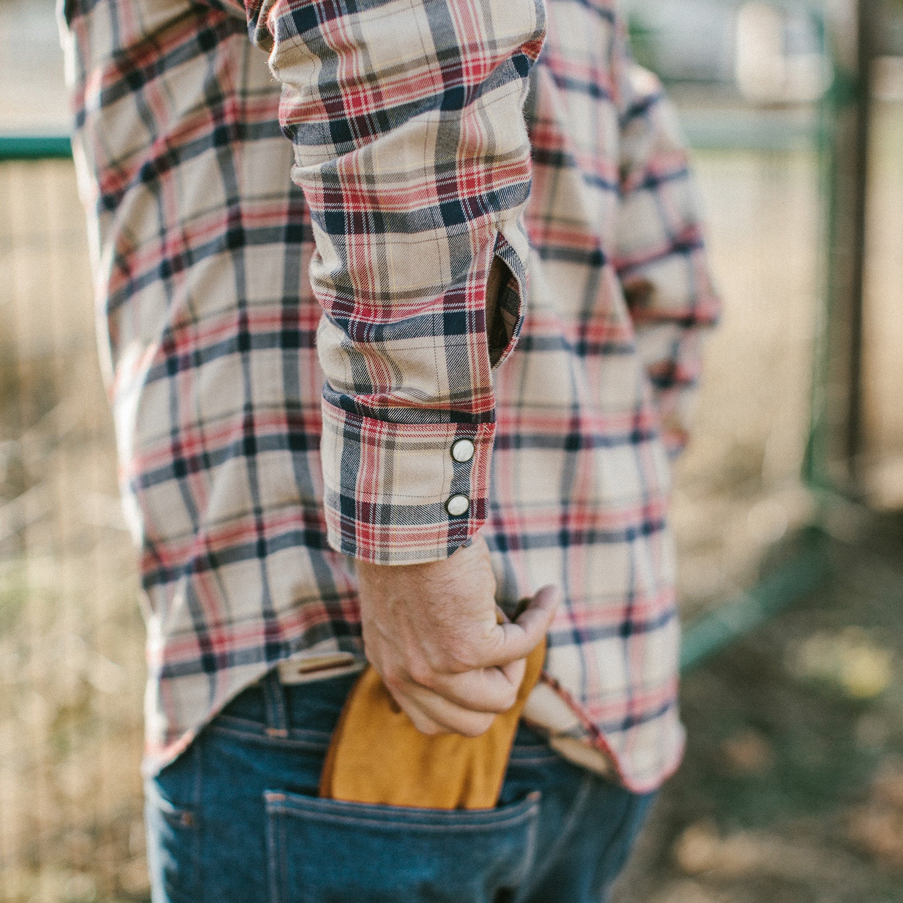 The Glacier Shirt in Tan Plaid - Image 4