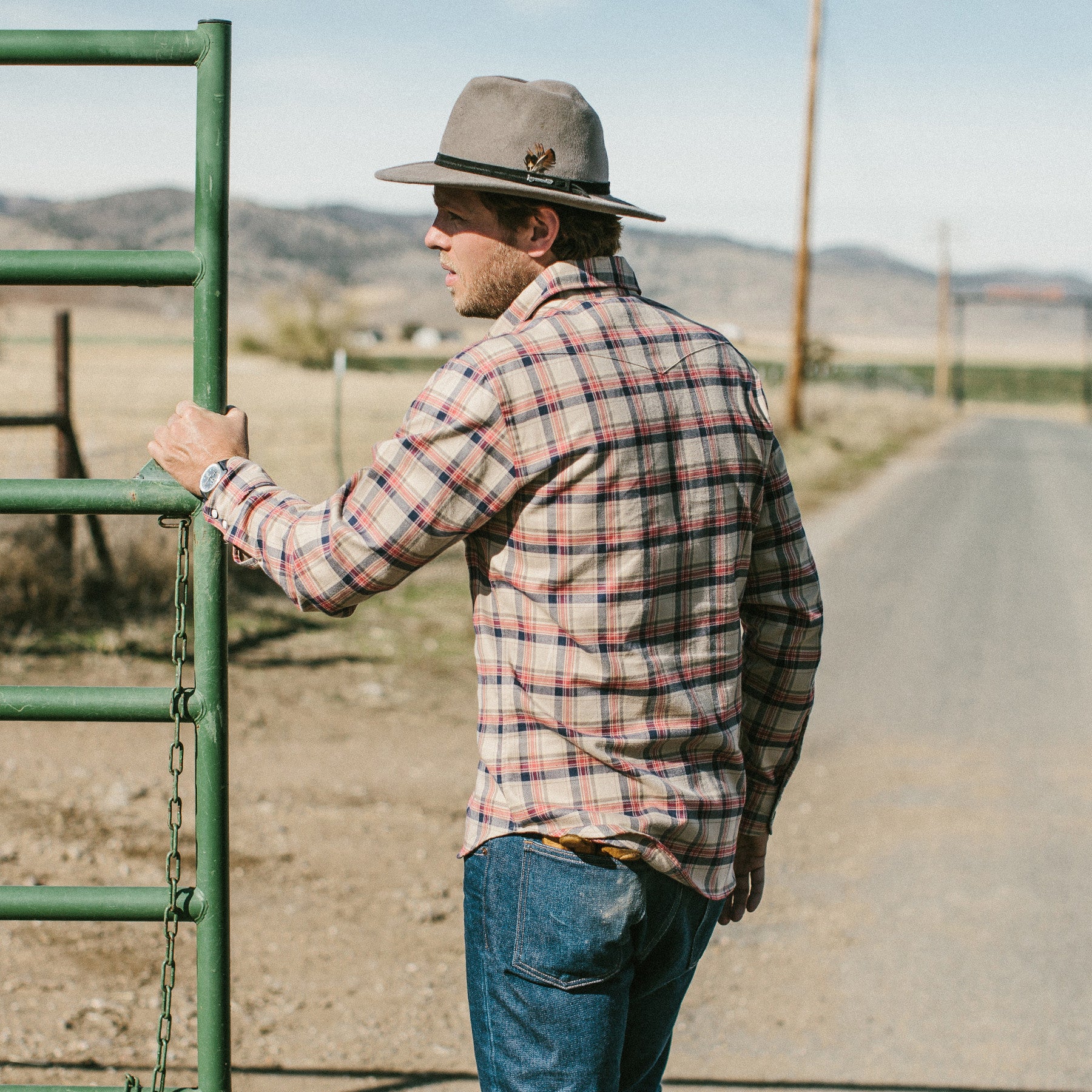 The Glacier Shirt in Tan Plaid - Image 5