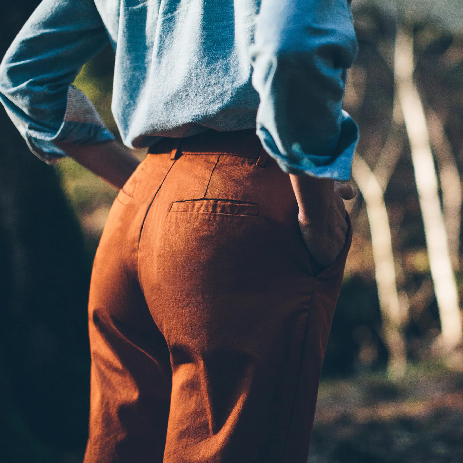 The Greenwich Pant in Rust - Image 3