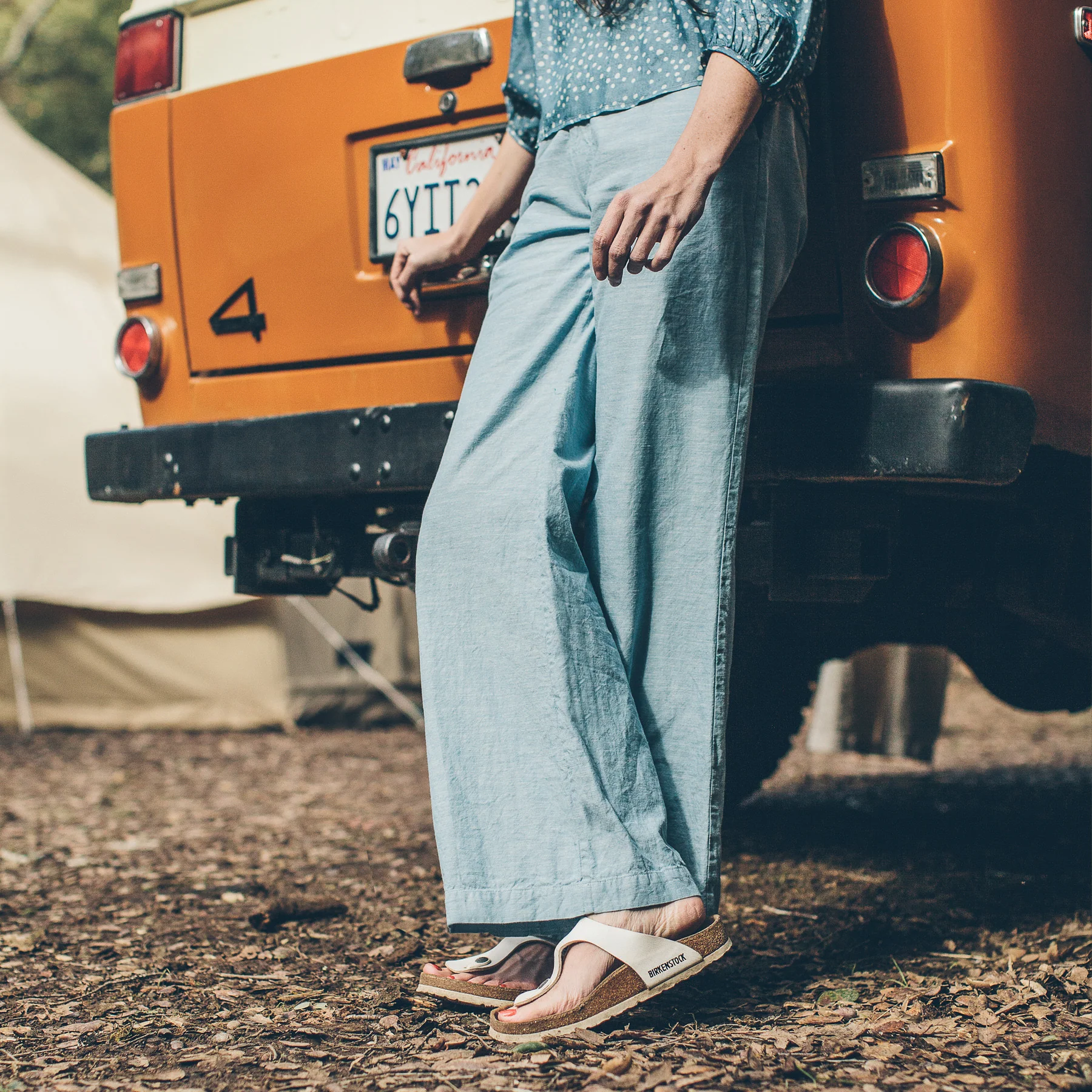 The Greenwich Pant in Washed Chambray - Image 5