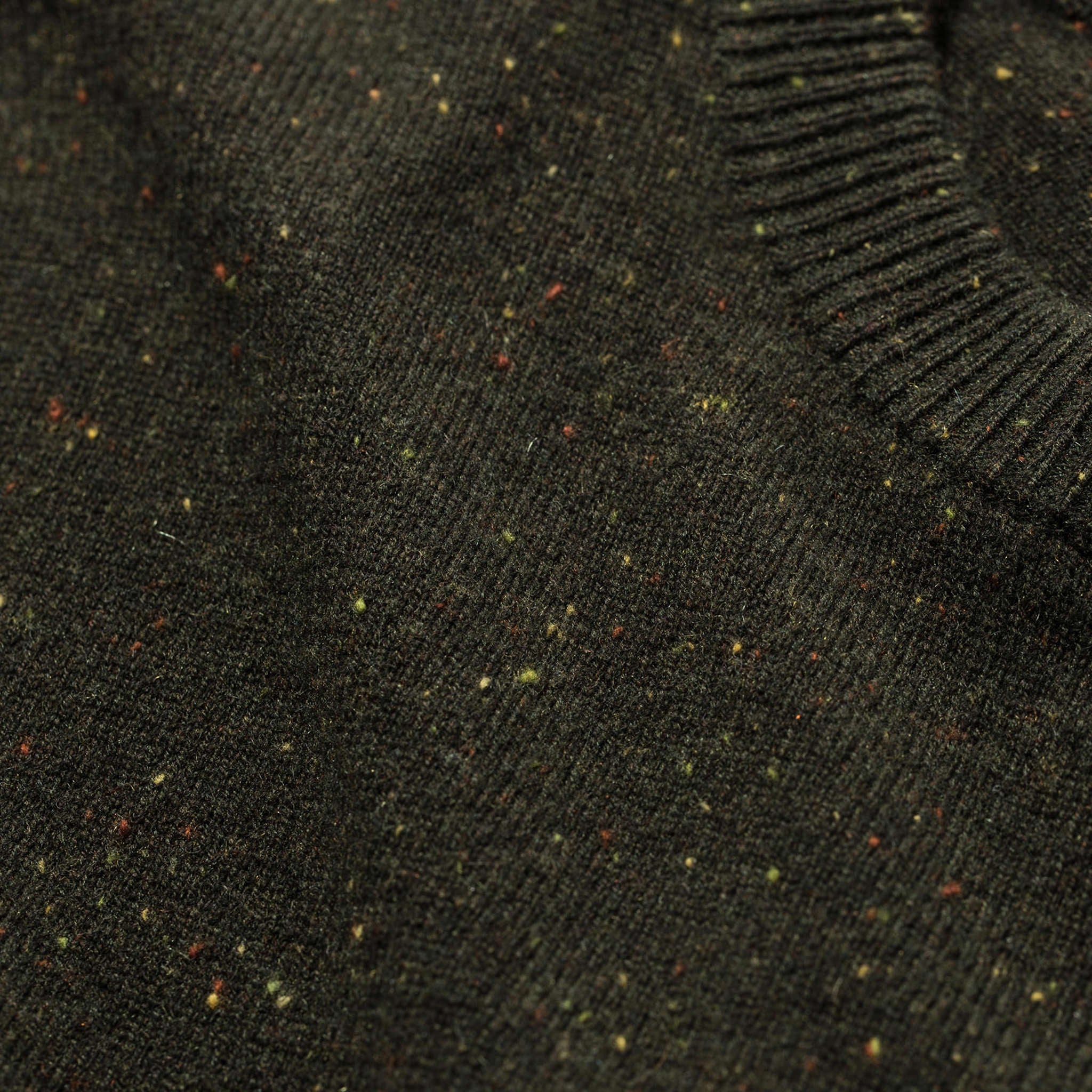 The Hardtack Sweater in Olive Cashmere Donegal - Image 7