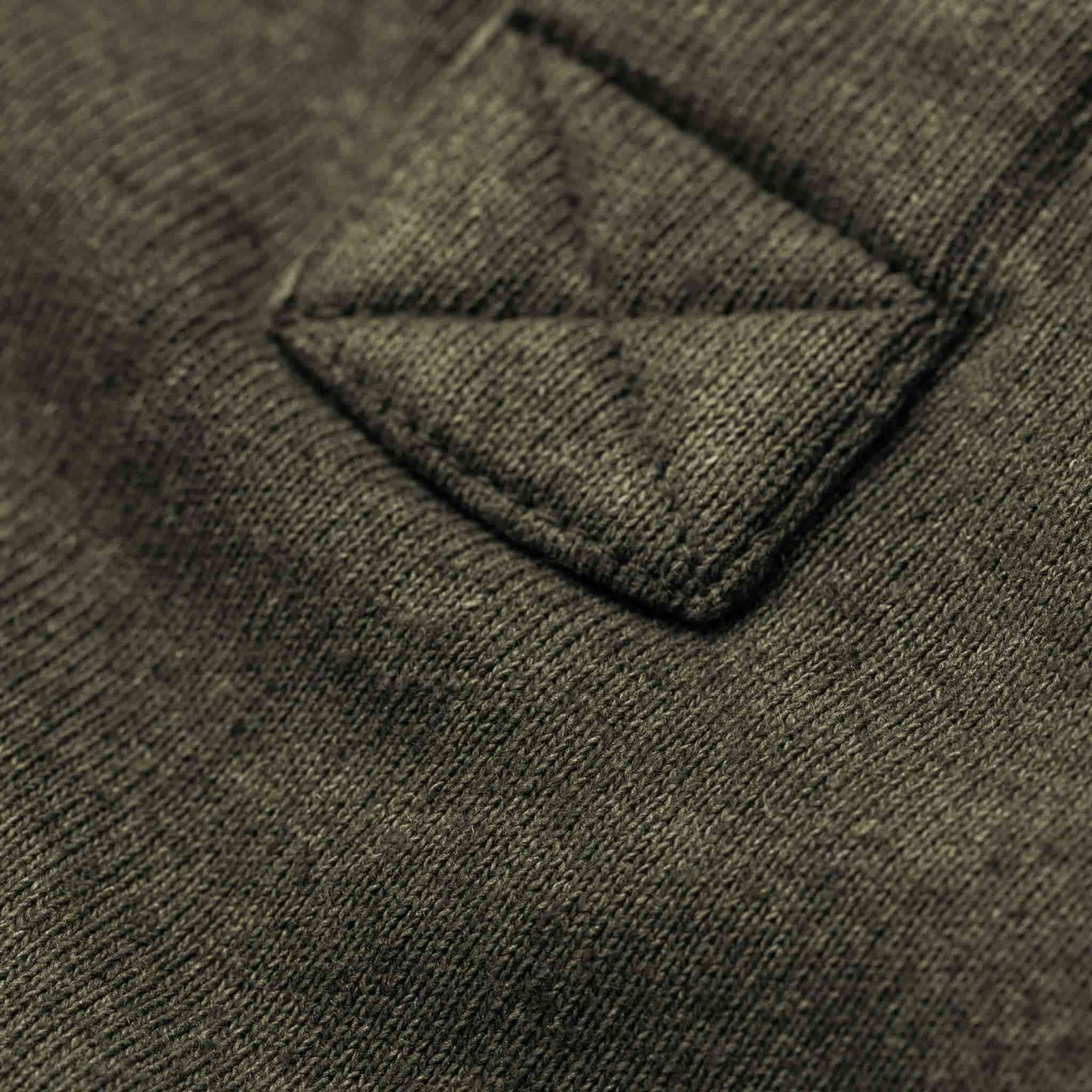 The Heavy Bag Henley in Fatigue Green - Image 7
