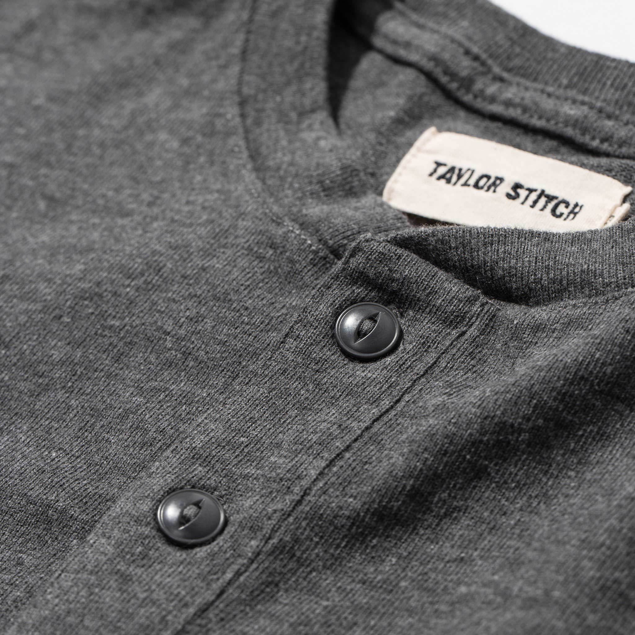 The Heavy Bag Henley in Heather Grey - Image 5