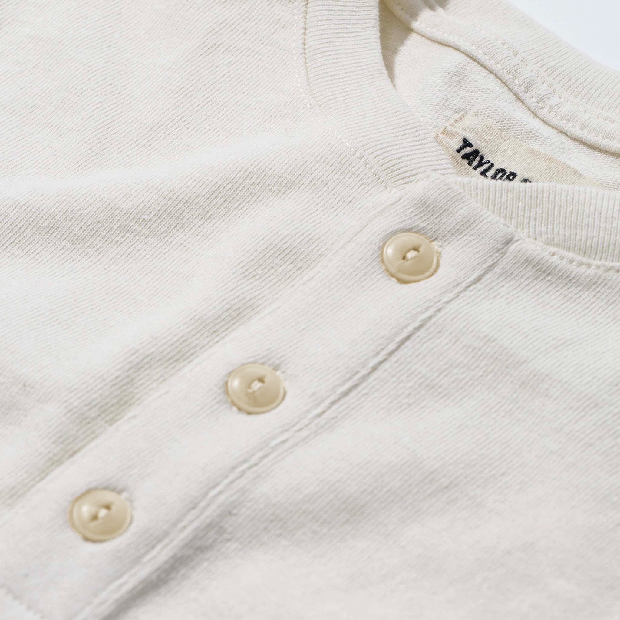 The Heavy Bag Henley in Natural - Image 5