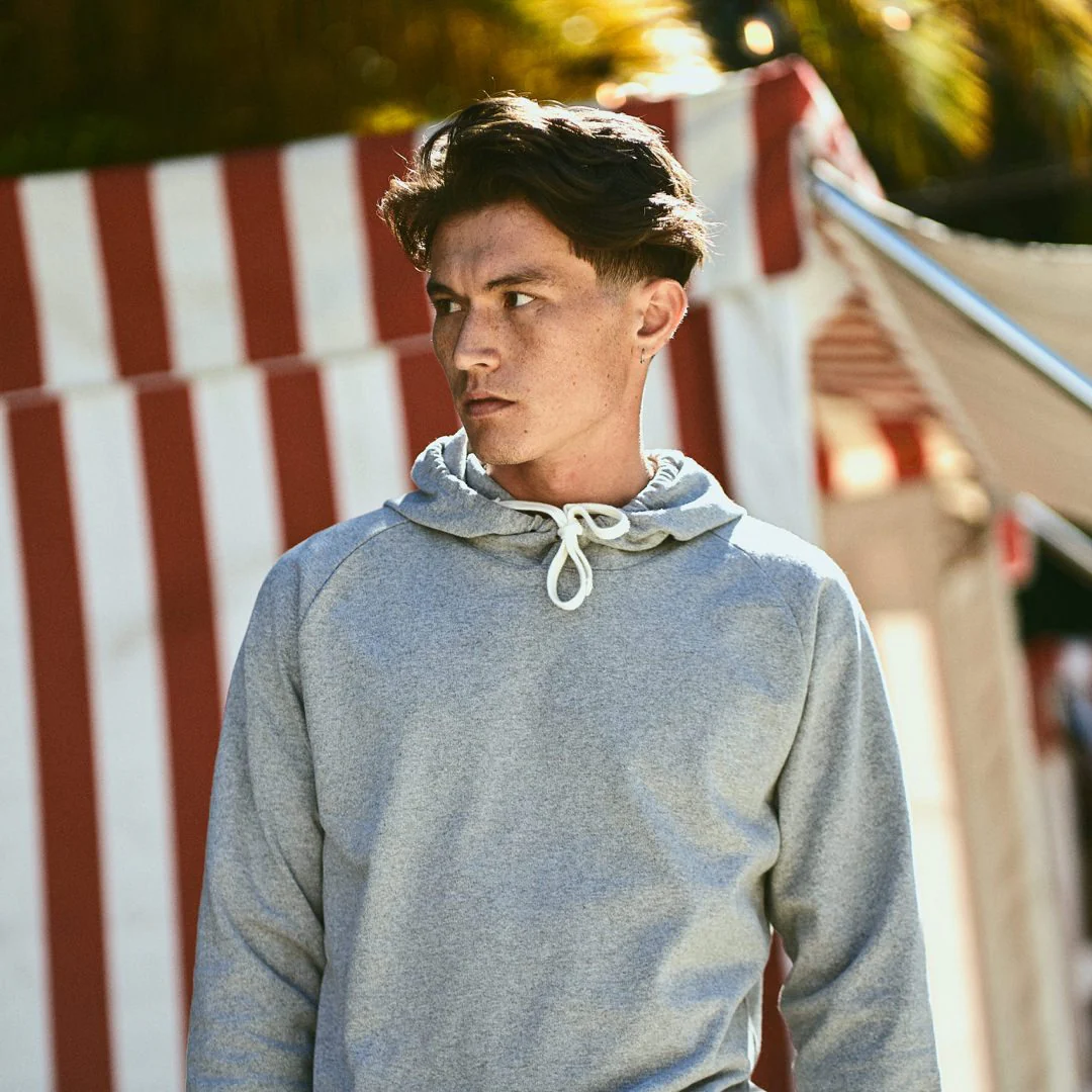 The Heavy Bag Hoodie in Heather Grey - Image 3