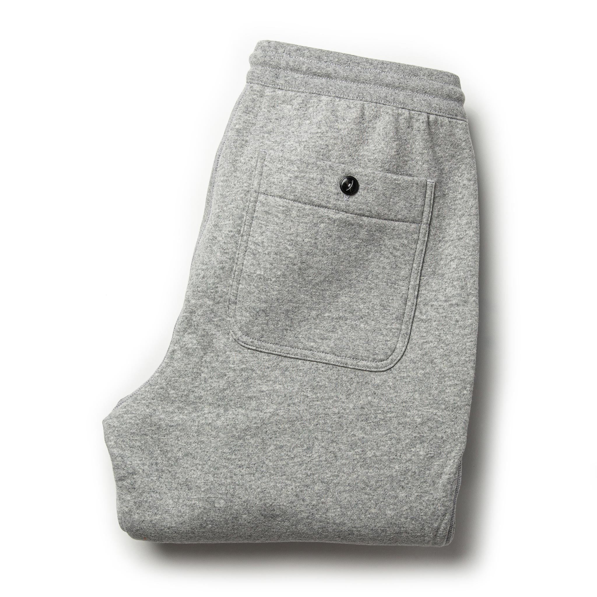 The Heavy Bag Pant in Heather Grey Fleece - Image 12