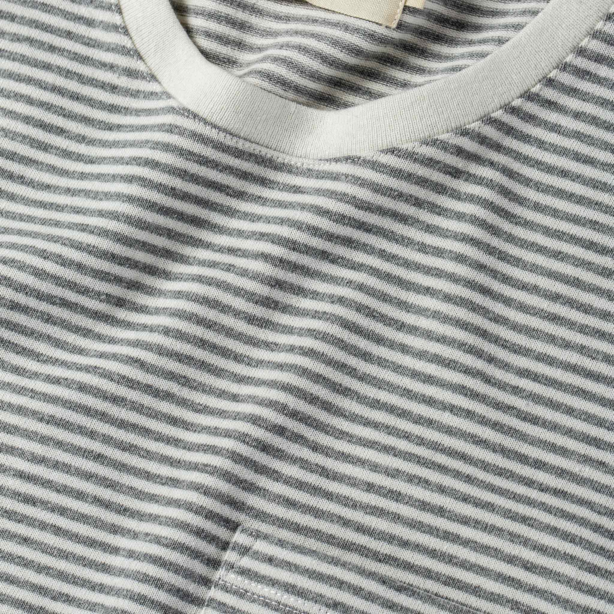 The Heavy Bag Tee in Ash Stripe - Image 5
