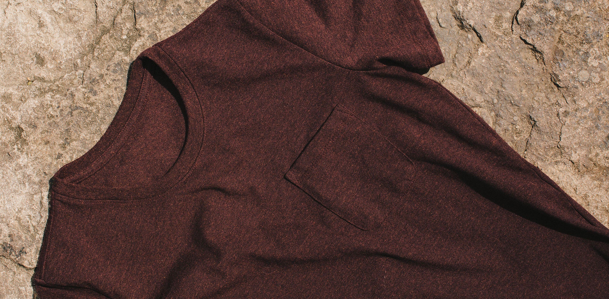 The Heavy Bag Tee in Burgundy - Image 9