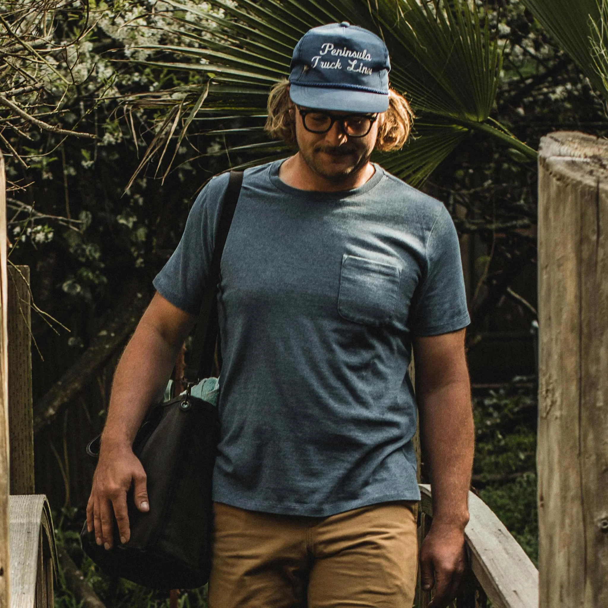 The Heavy Bag Tee in Dusty Blue - Image 2