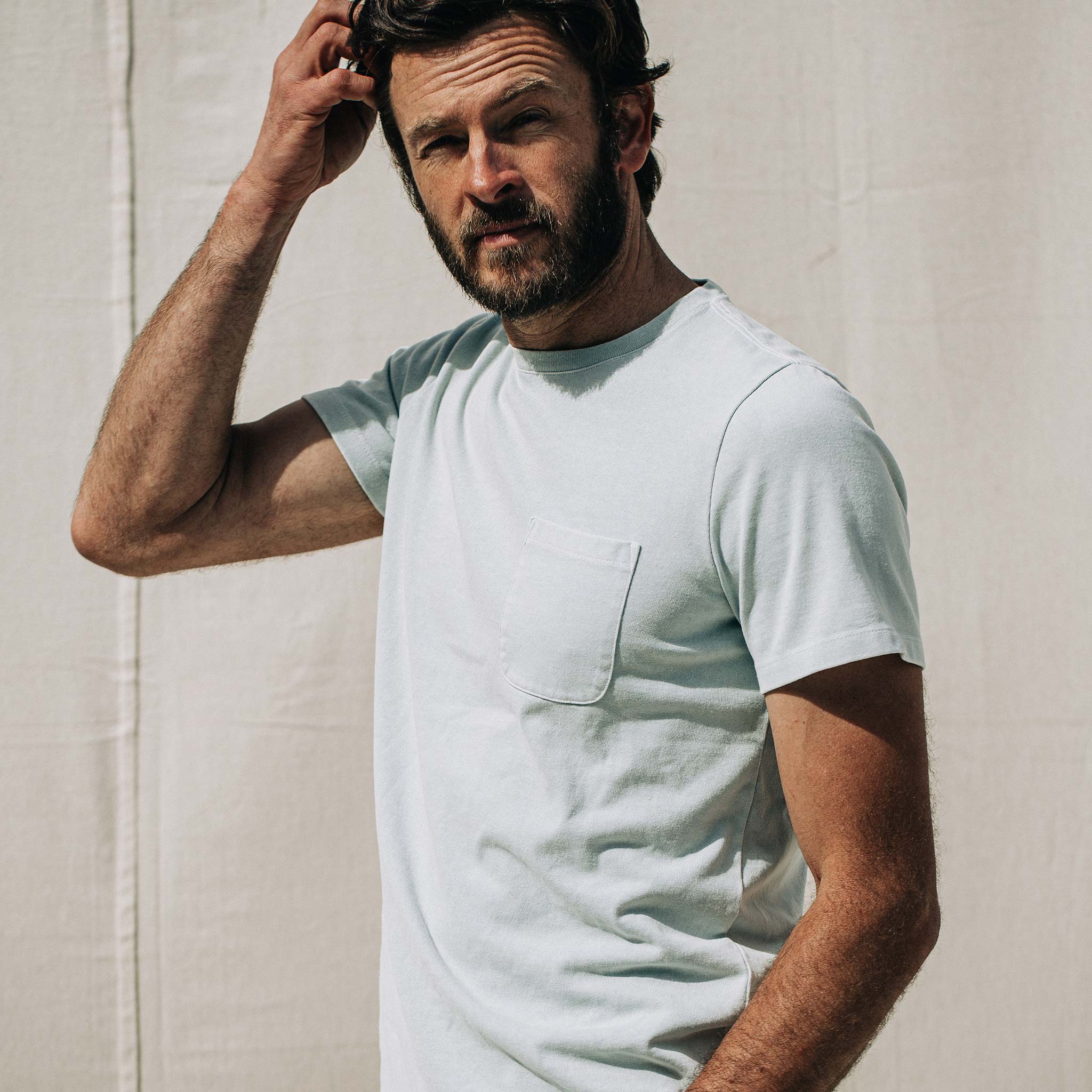 The Heavy Bag Tee in Dusty Sky - Image 2