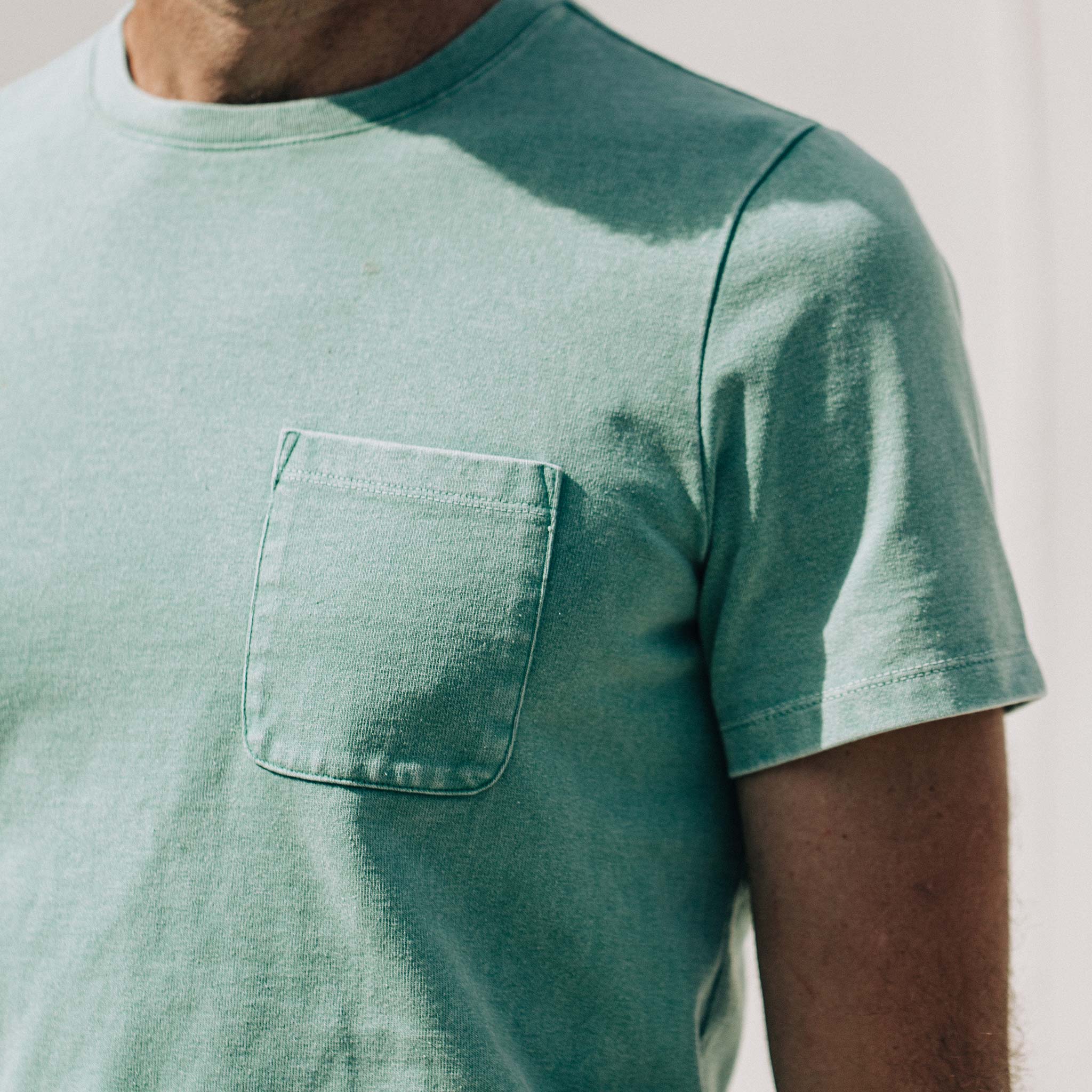The Heavy Bag Tee in Dusty Teal - Image 3