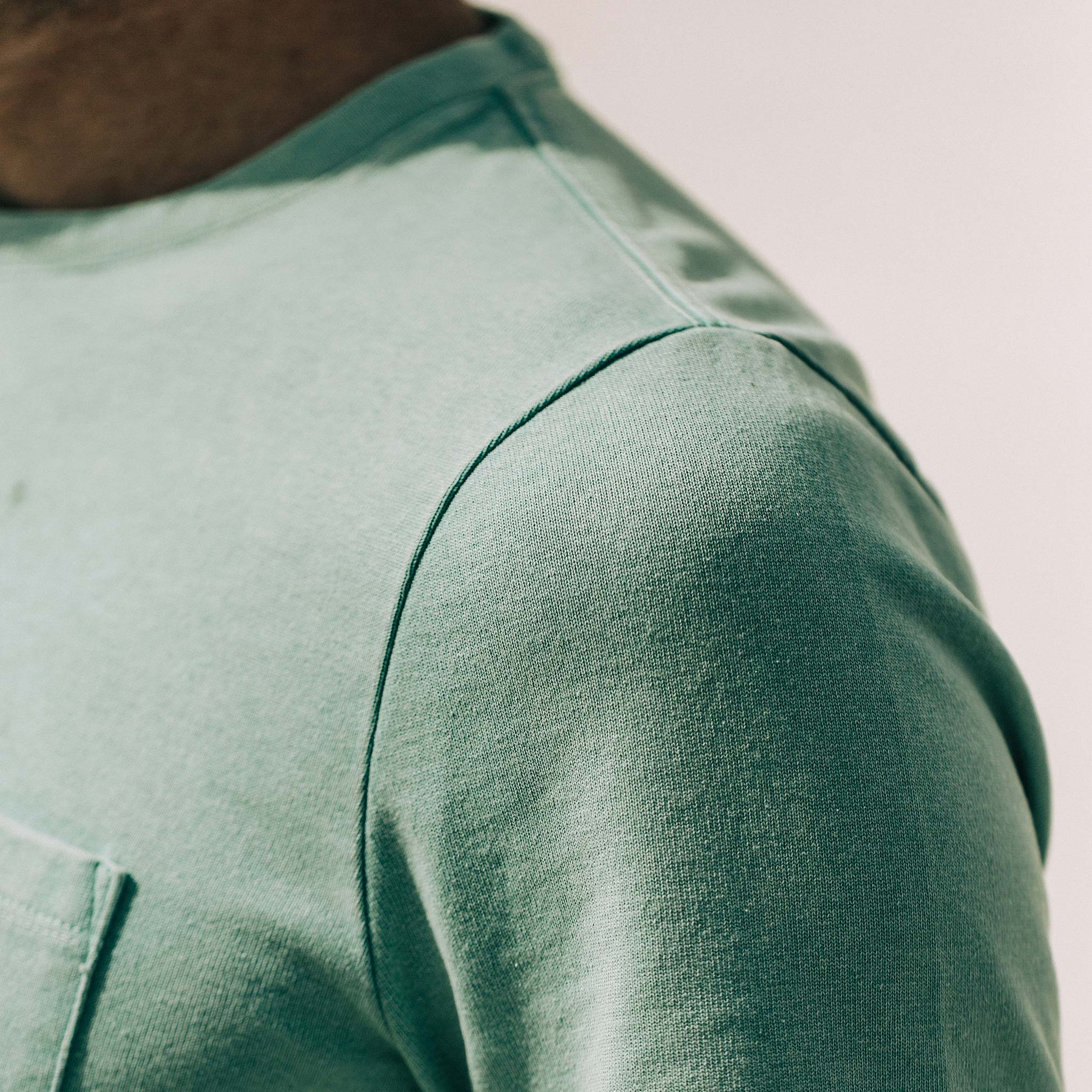 The Heavy Bag Tee in Dusty Teal - Image 4