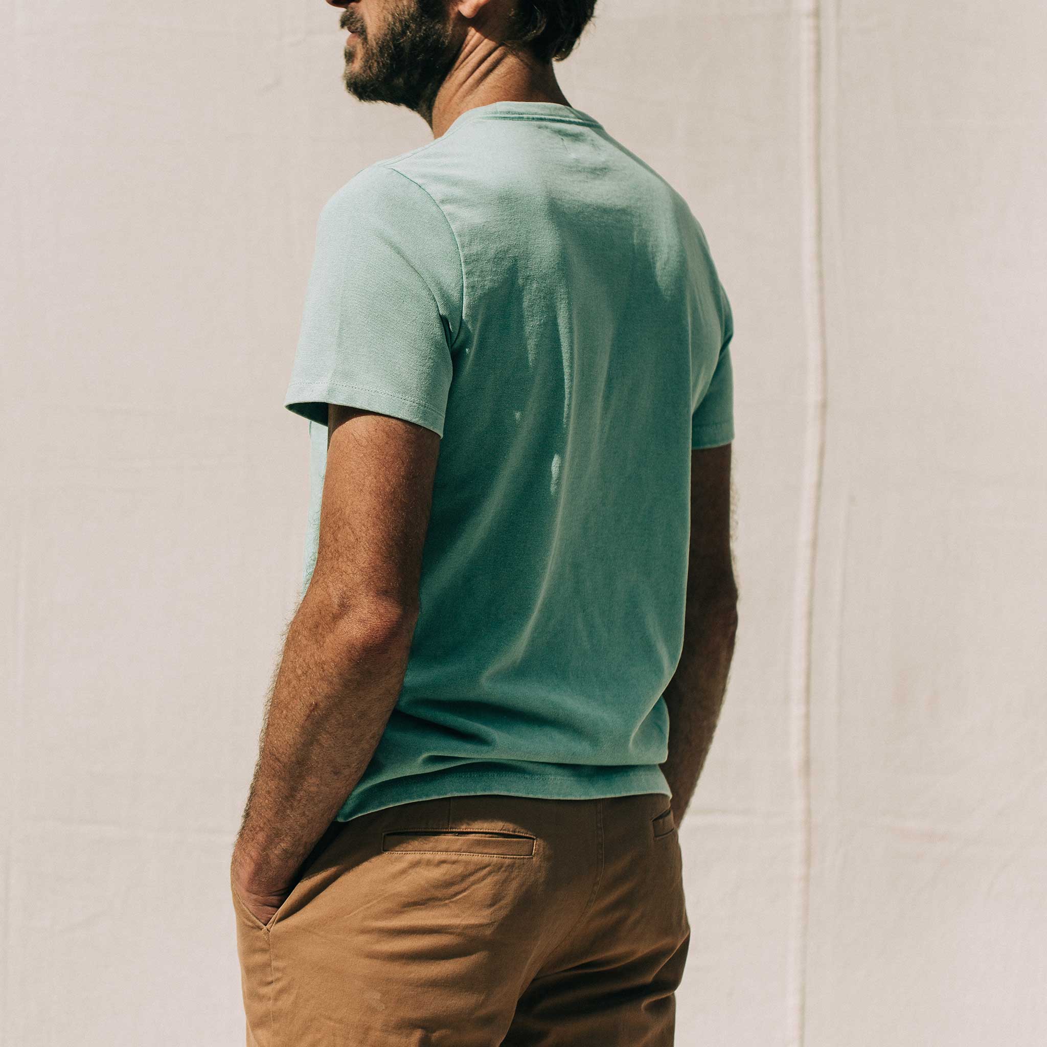 The Heavy Bag Tee in Dusty Teal - Image 5