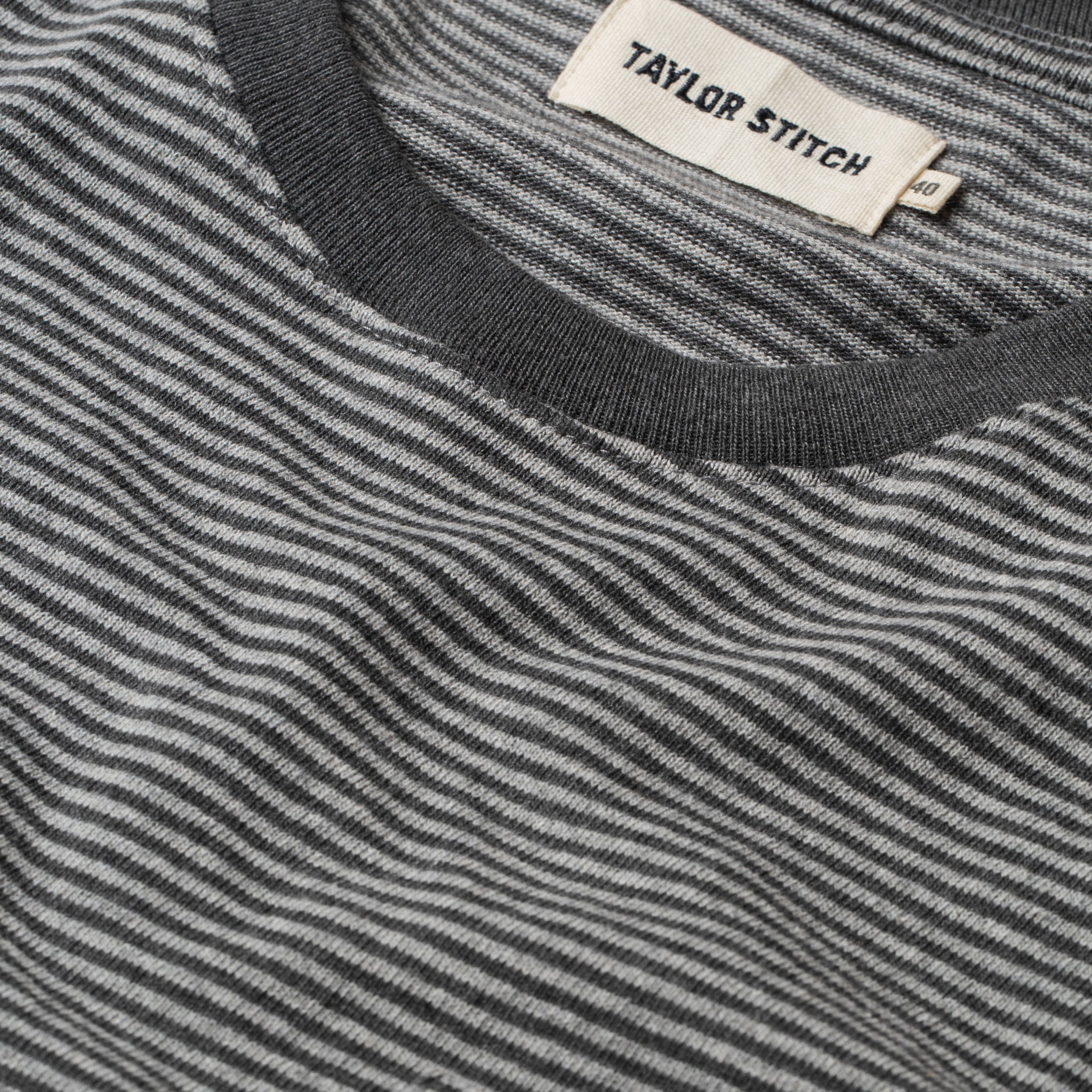The Heavy Bag Tee in Grey Stripe - Image 8