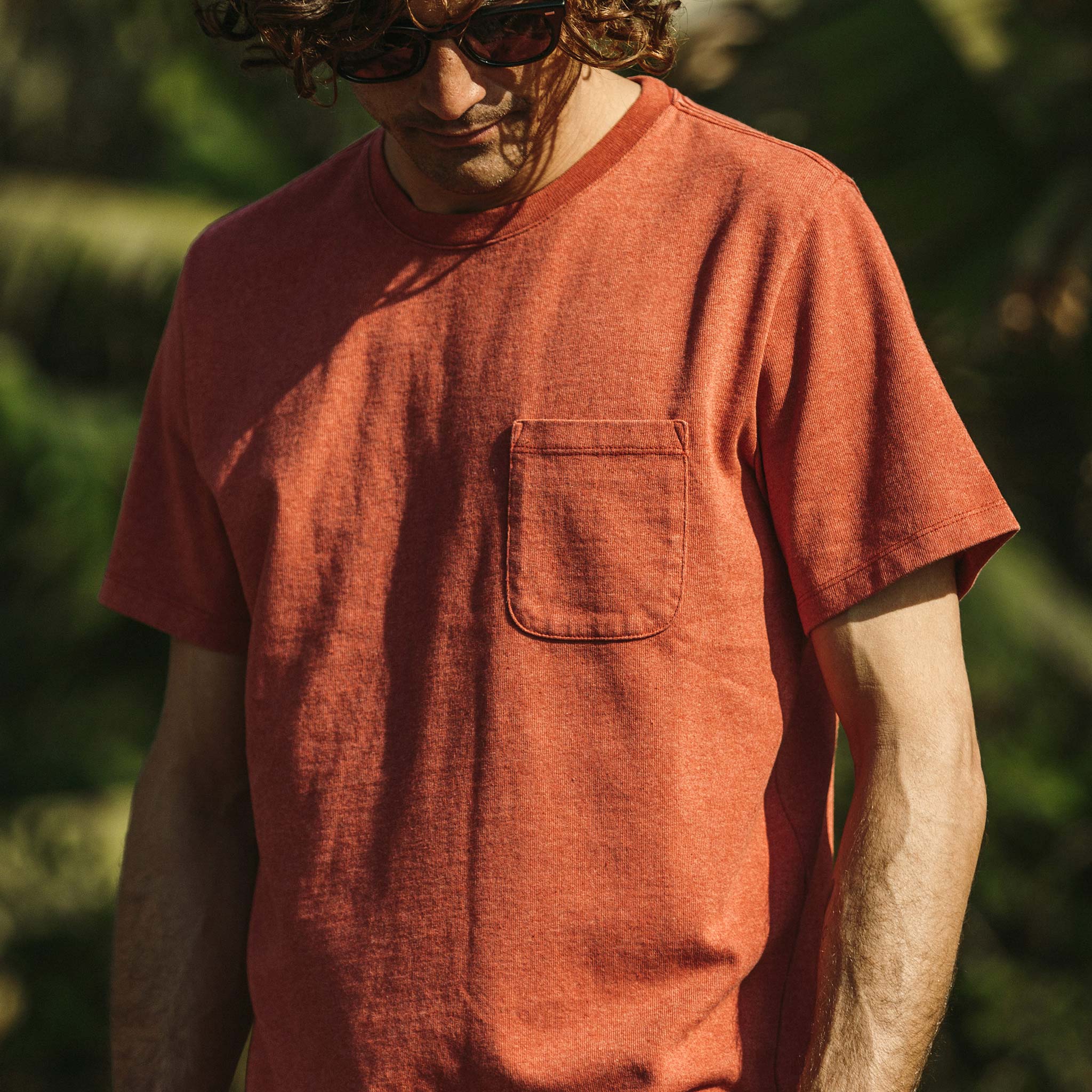 The Heavy Bag Tee in Washed Rust - Image 2