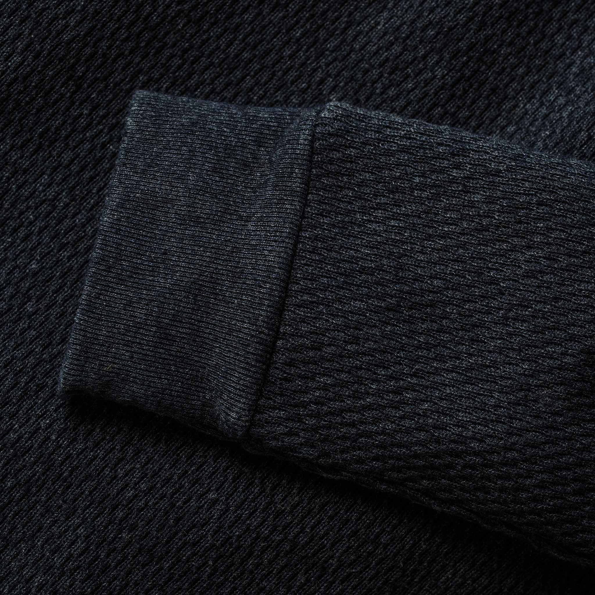 The Heavy Bag Waffle Long Sleeve in Navy - Image 8