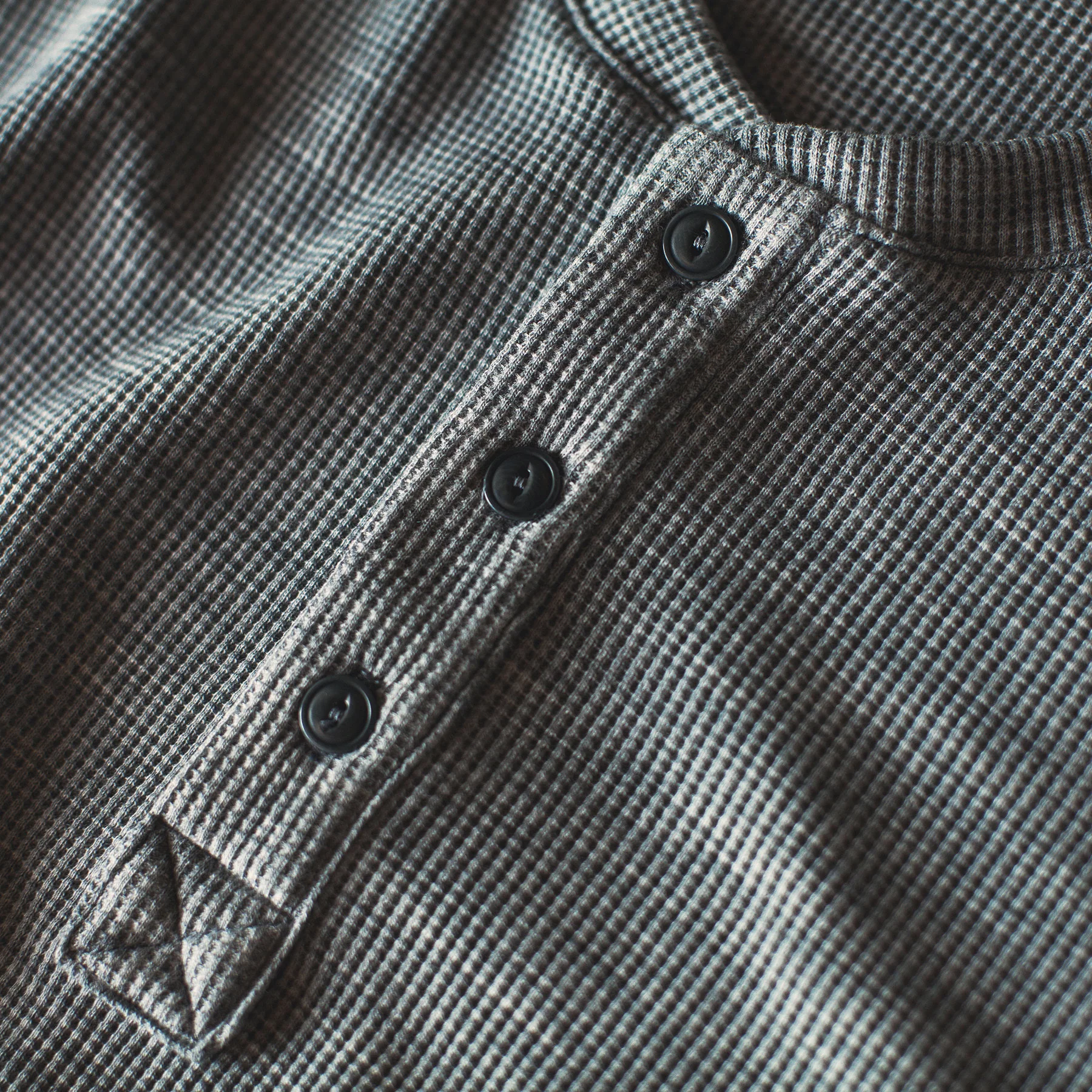 The Henley in Ash Merino Waffle - Image 6