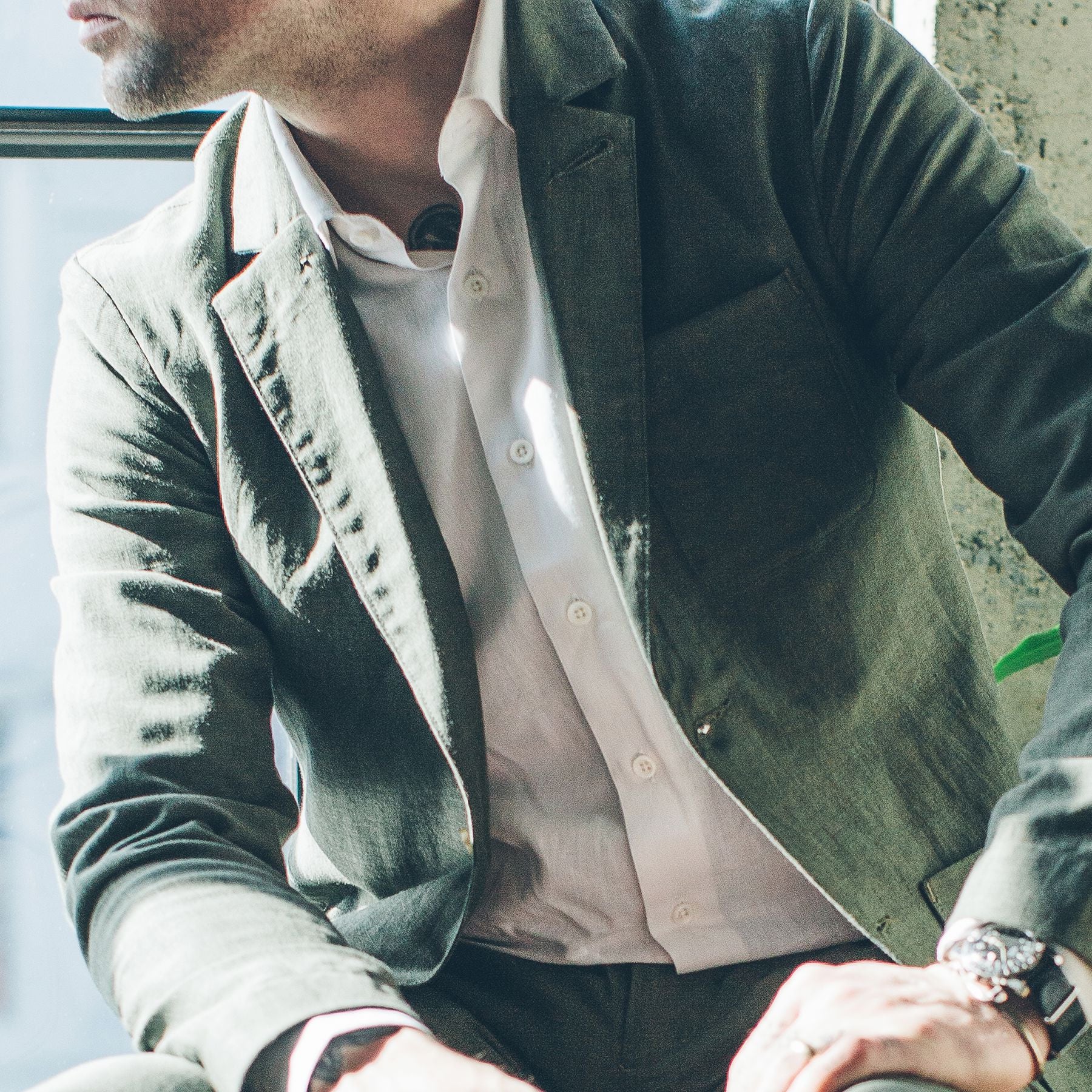The Hyde in Antique White Cotton & Linen - Image 5