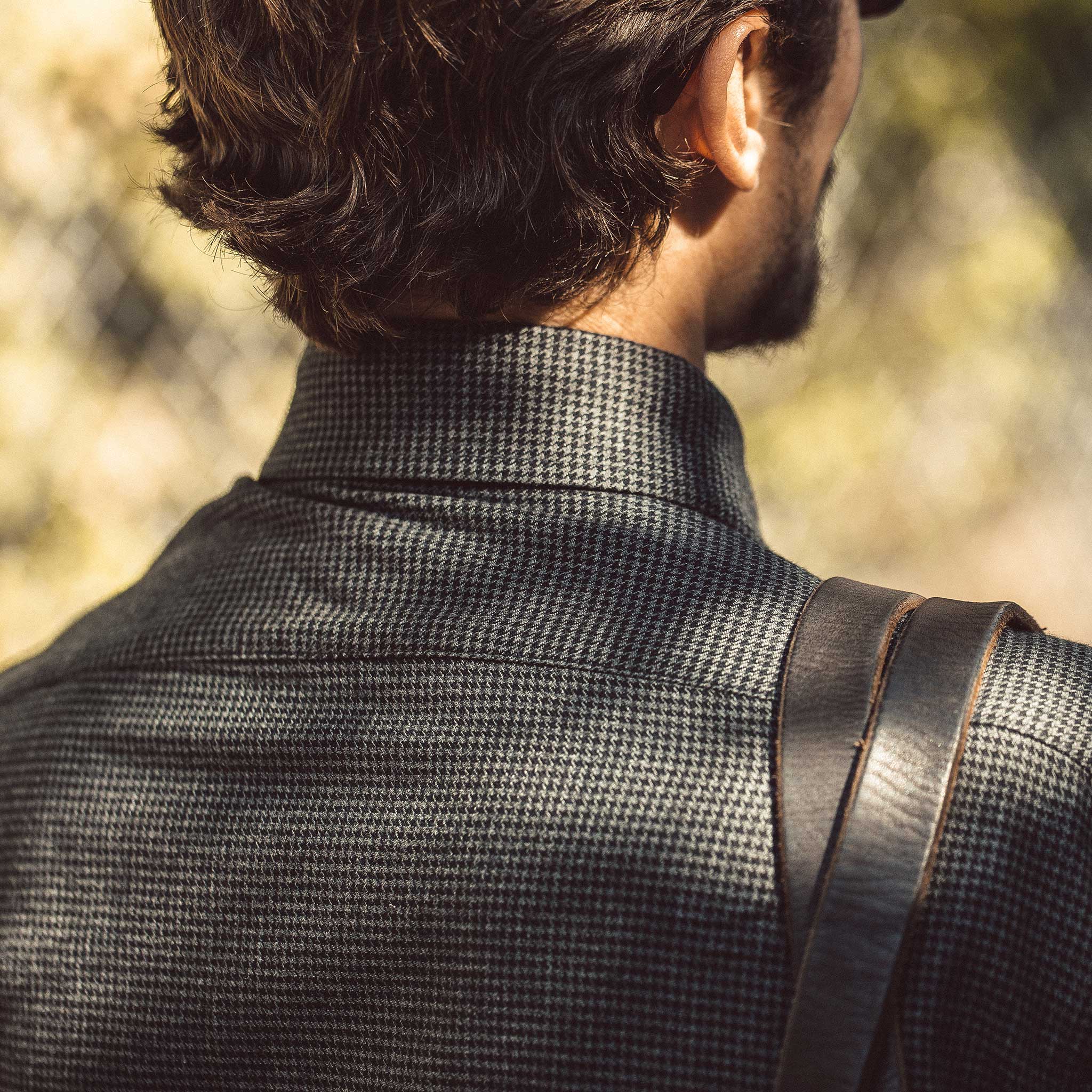 The Hyde in Charcoal Brushed Houndstooth - Image 6