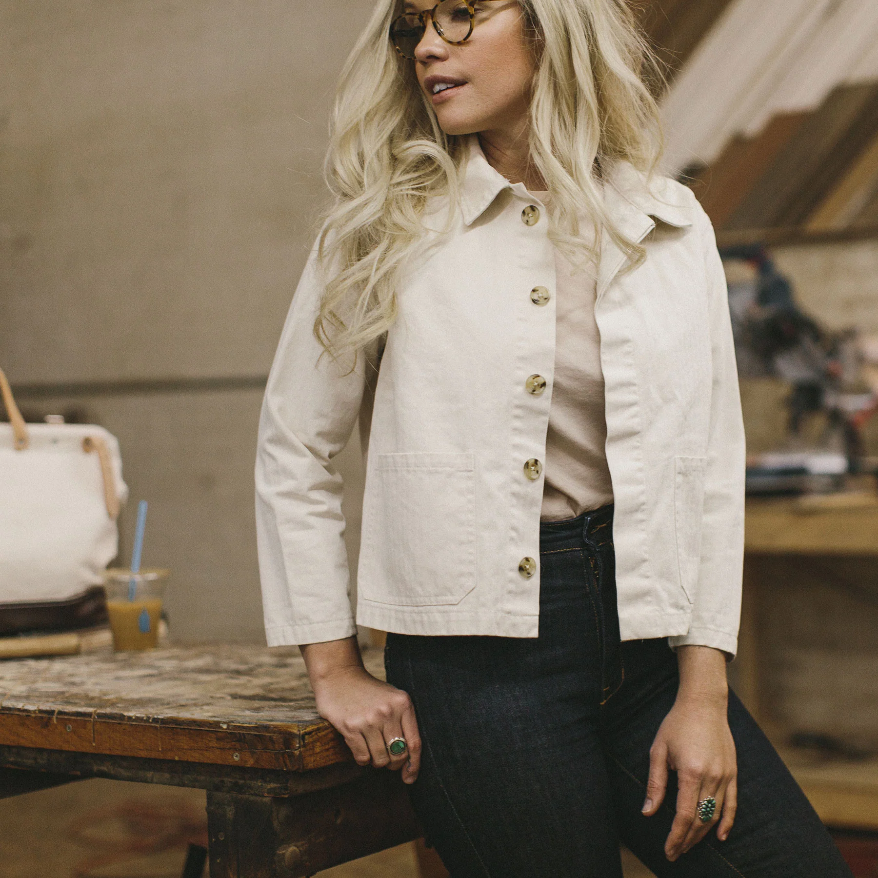 The Ingrid Jacket in Natural - Image 8