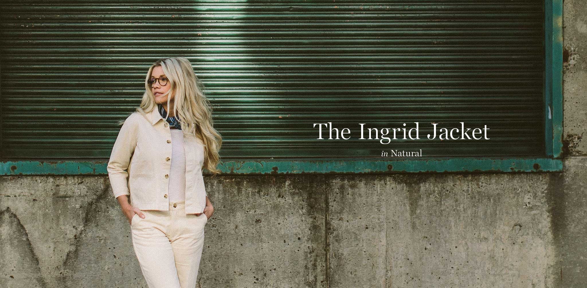 The Ingrid Jacket in Natural - Image 9