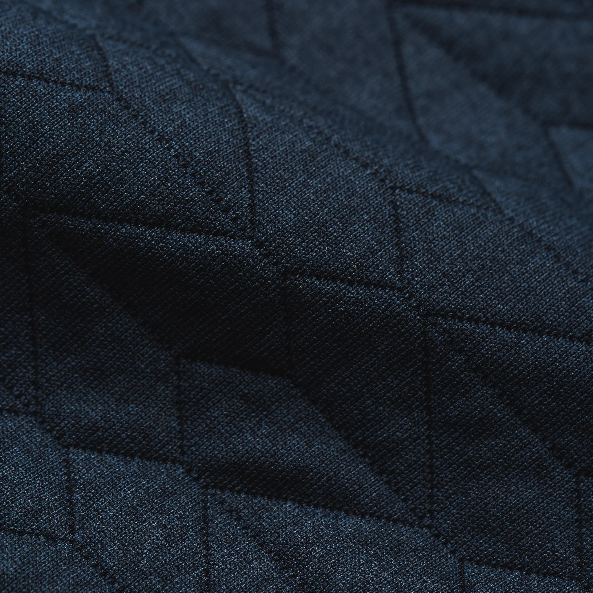 The Inverness Bomber in Navy Knit Quilt - Image 9