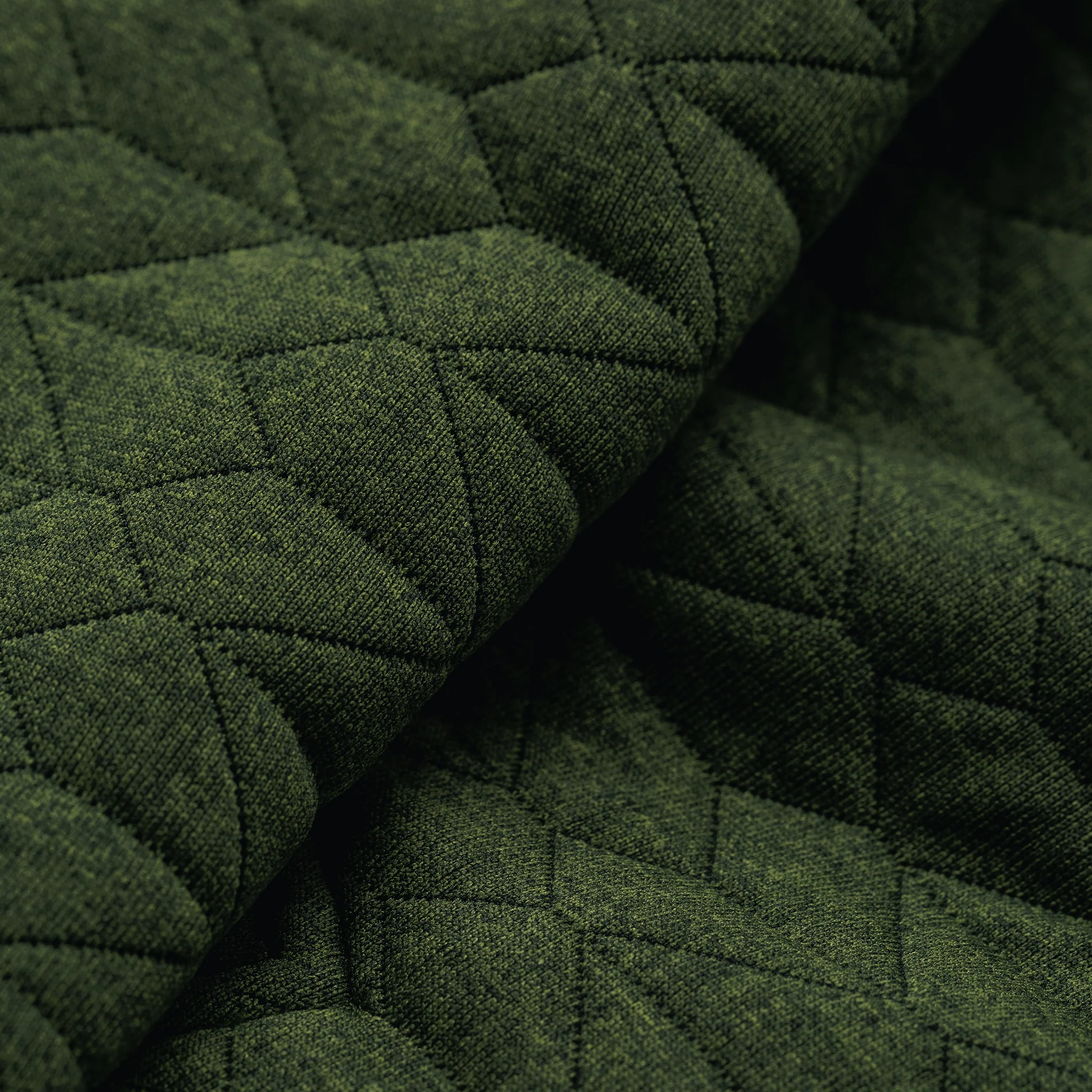 The Inverness Bomber in Olive Knit Quilt - Image 8