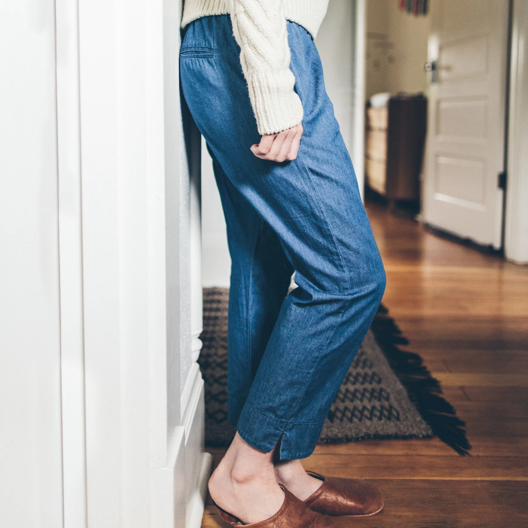 The Isla Pant in Sun Bleached Denim - Image 2